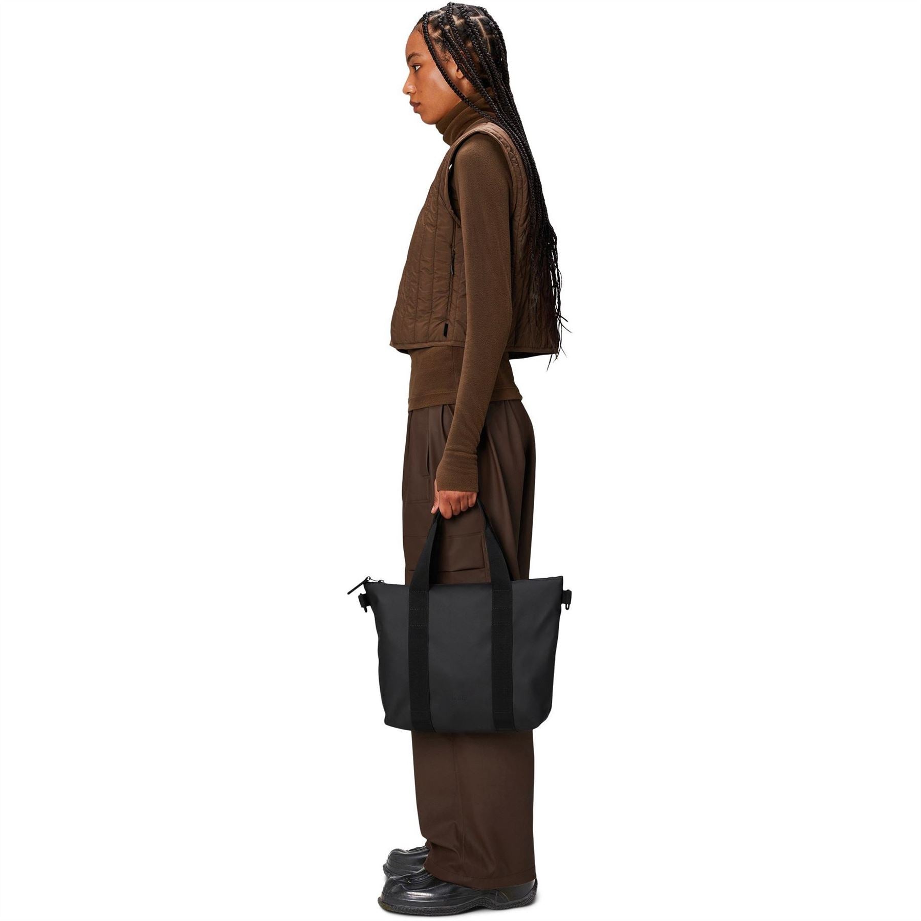 Rains Tote with Logo and Detachable Strap