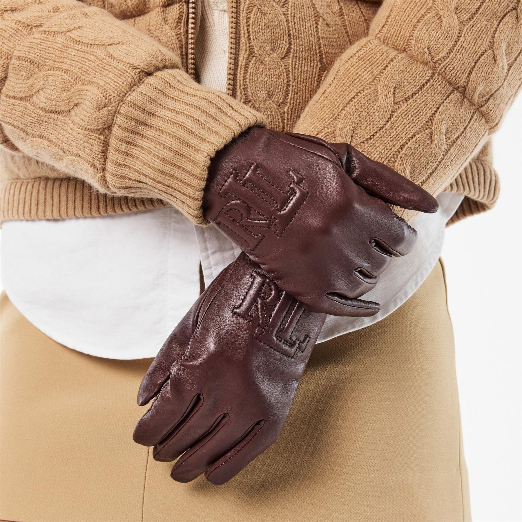 Lauren by Ralph Lauren Embossed Gloves