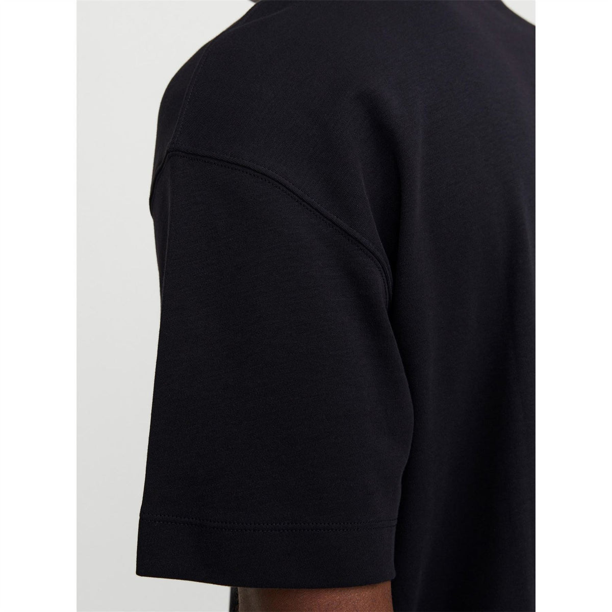 Jack and Jones Crew Neck Ribbed Collar Short Sleeve Jersey T-Shirt