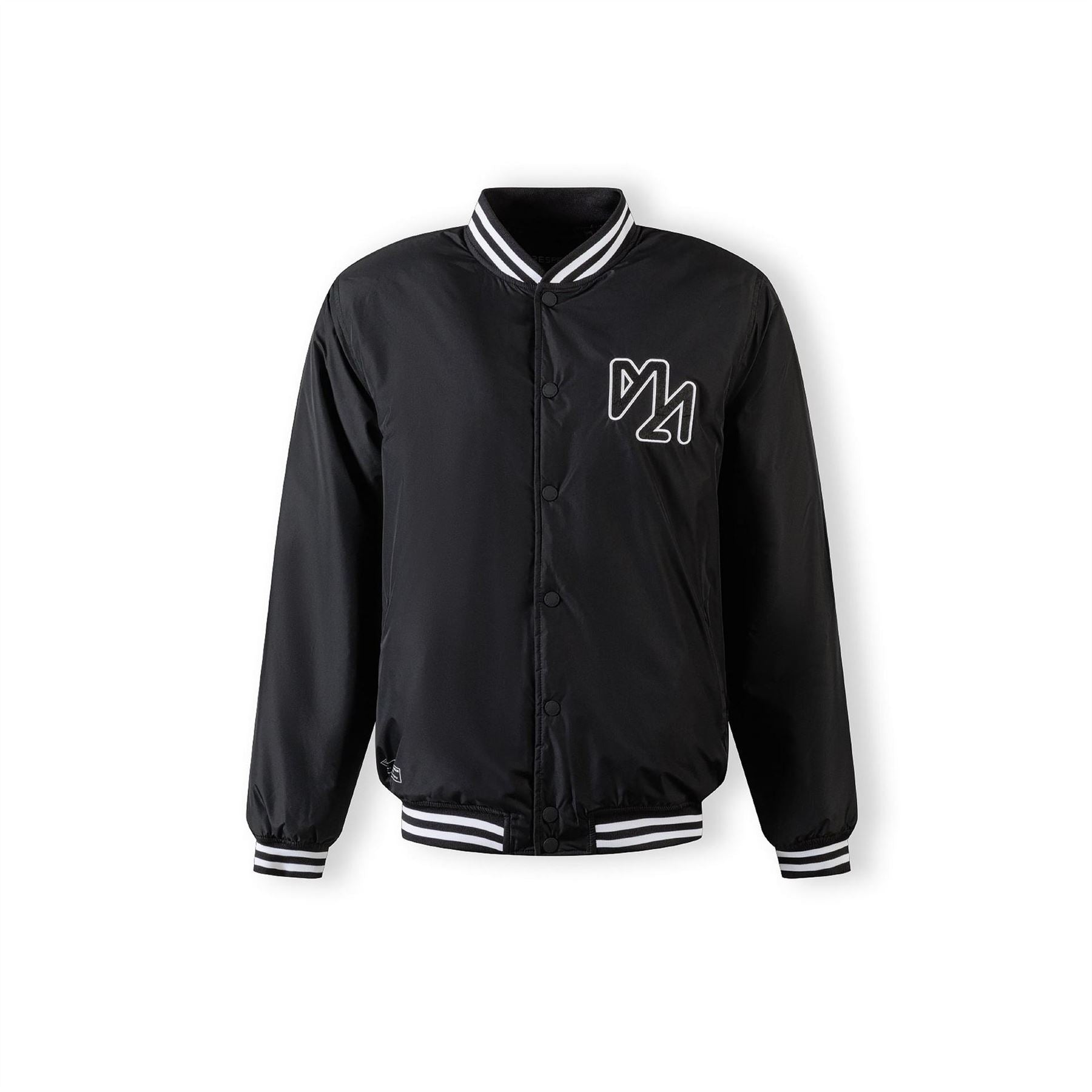 Minoti Men Baseball Style Jacket Detachable Hood Black