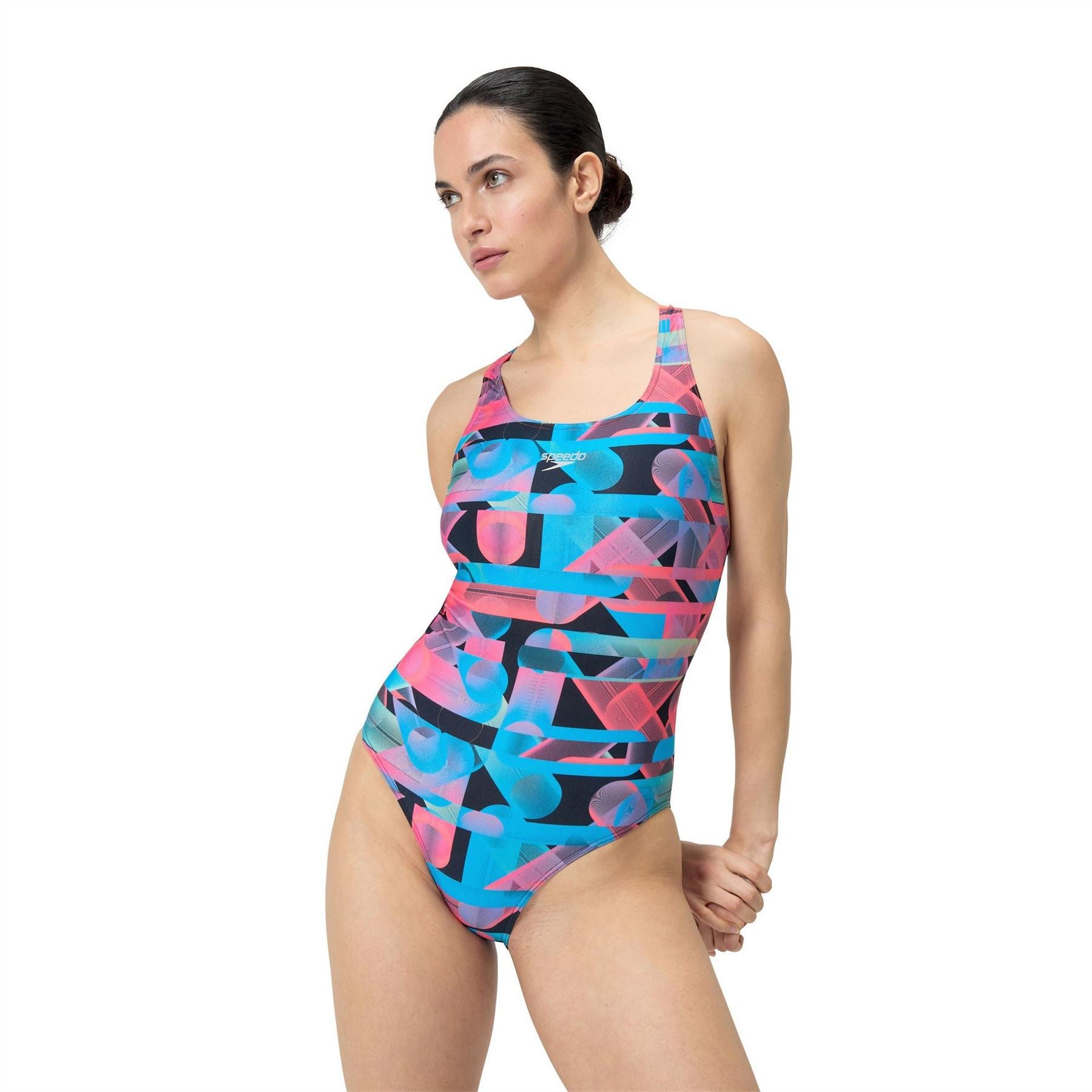 Speedo Aodigi Graphic Print Swimsuit