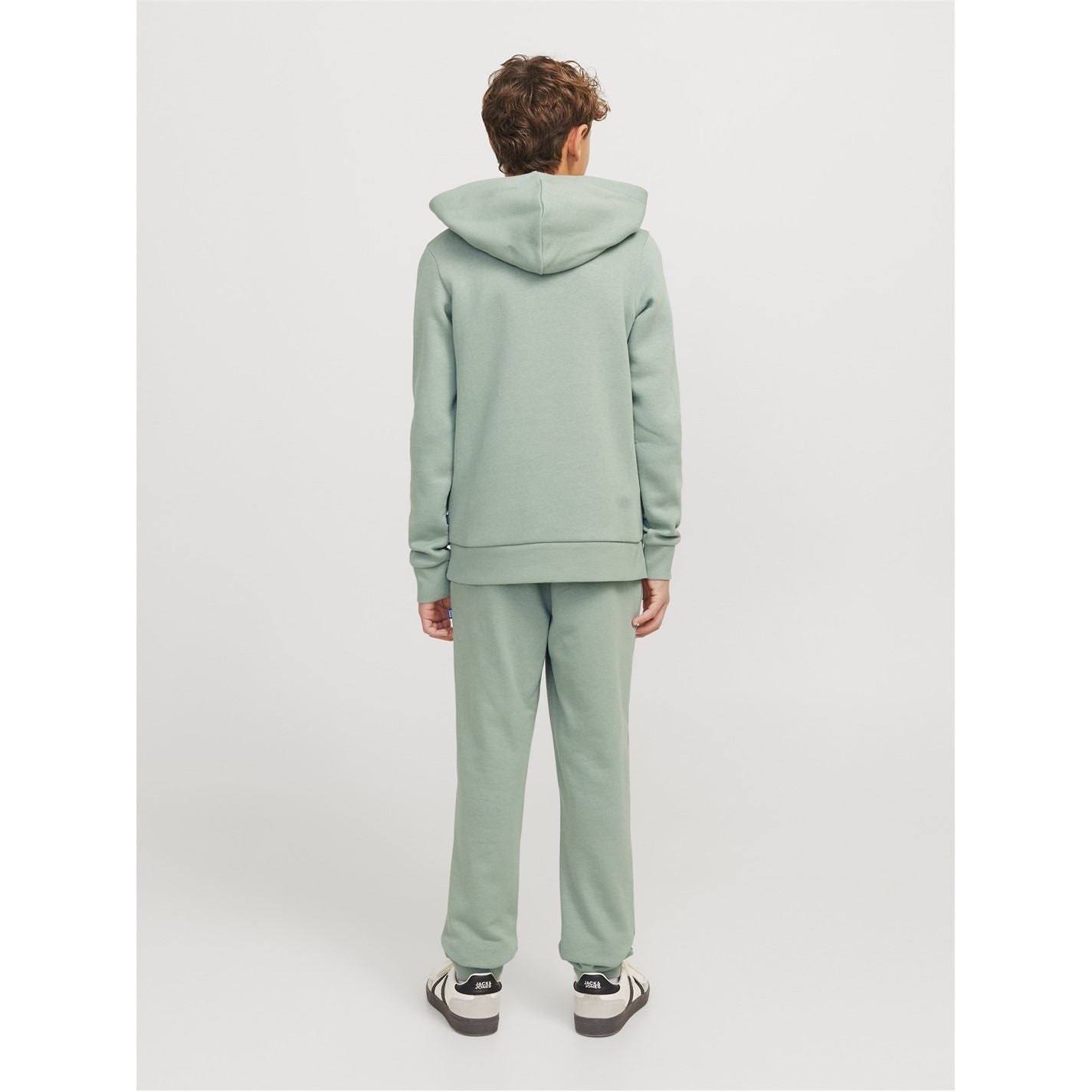 Jack and Jones Logo Print Hooded Neck Kangaroo Pocket Sweatshirt