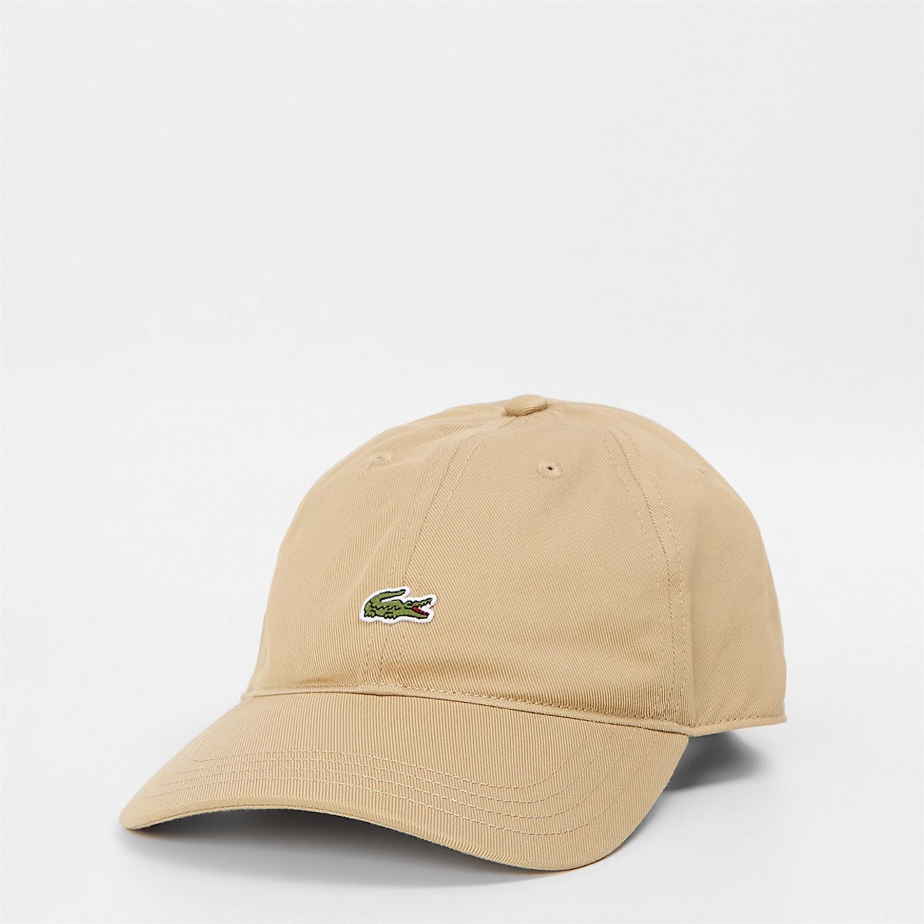 Lacoste Organic Crocodile Print Curved Brim Dad Cap