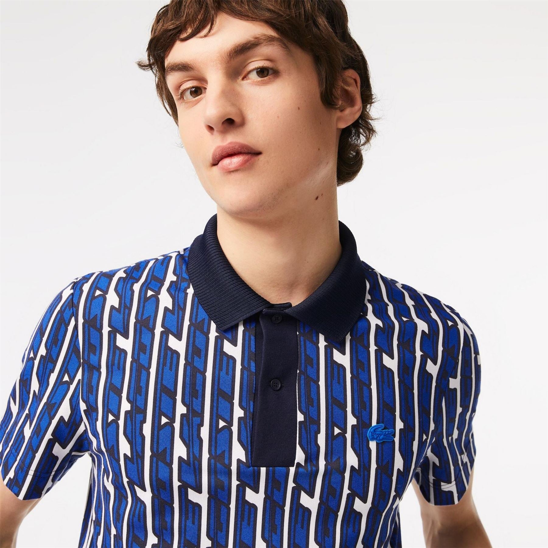 Lacoste Printed Short Sleeve Polo Shirt