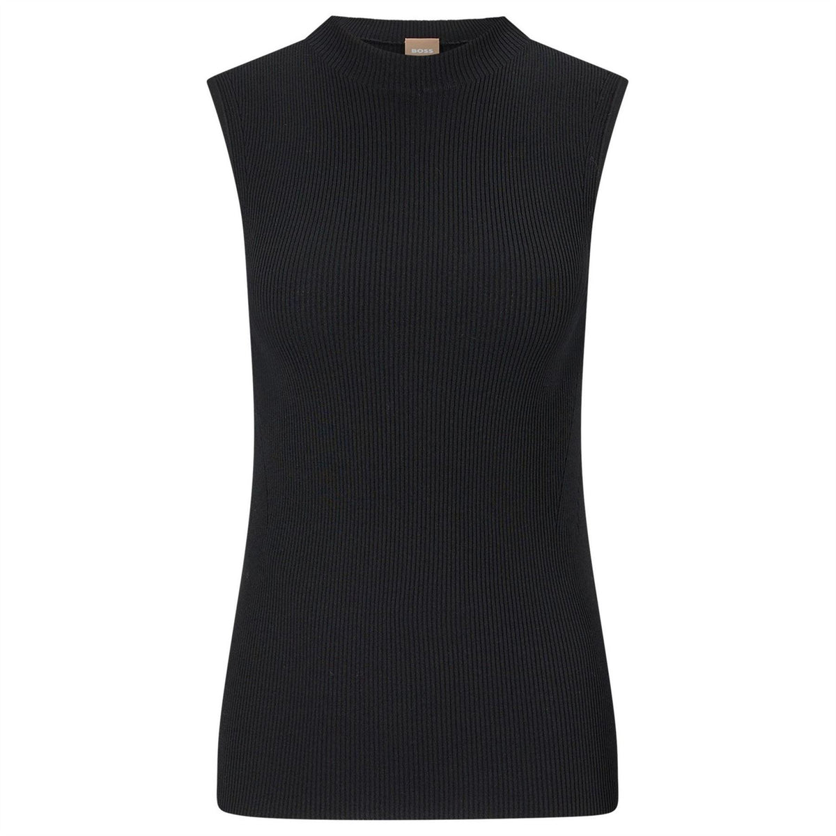 Boss Feskies Knitted Slim Fit Mock Neckline Top