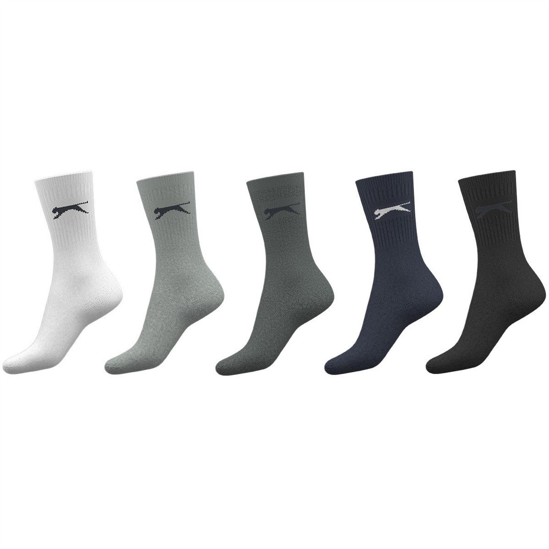 Slazenger 5 Pack Crew Socks Ladies