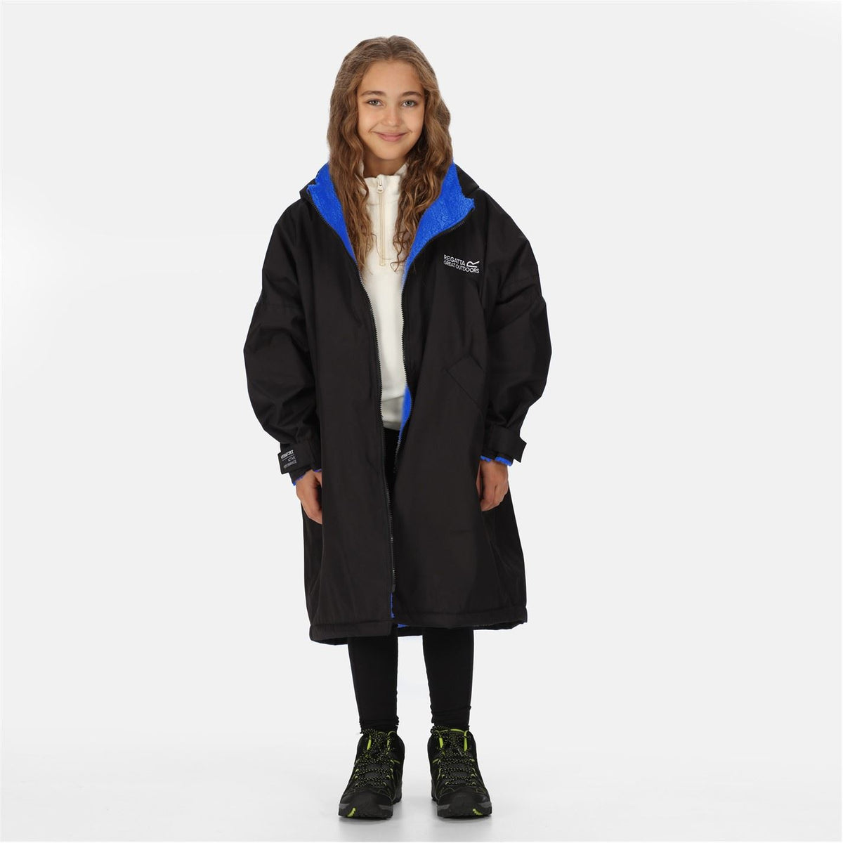 Regatta Kids Fleece Lined Oversized Fit Waterproof Robe