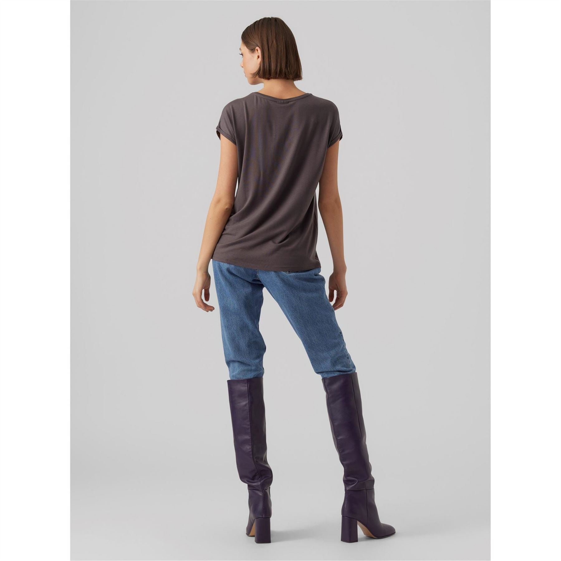 Vero Moda Womens Ava Plain Short Sleeve T-Shirt
