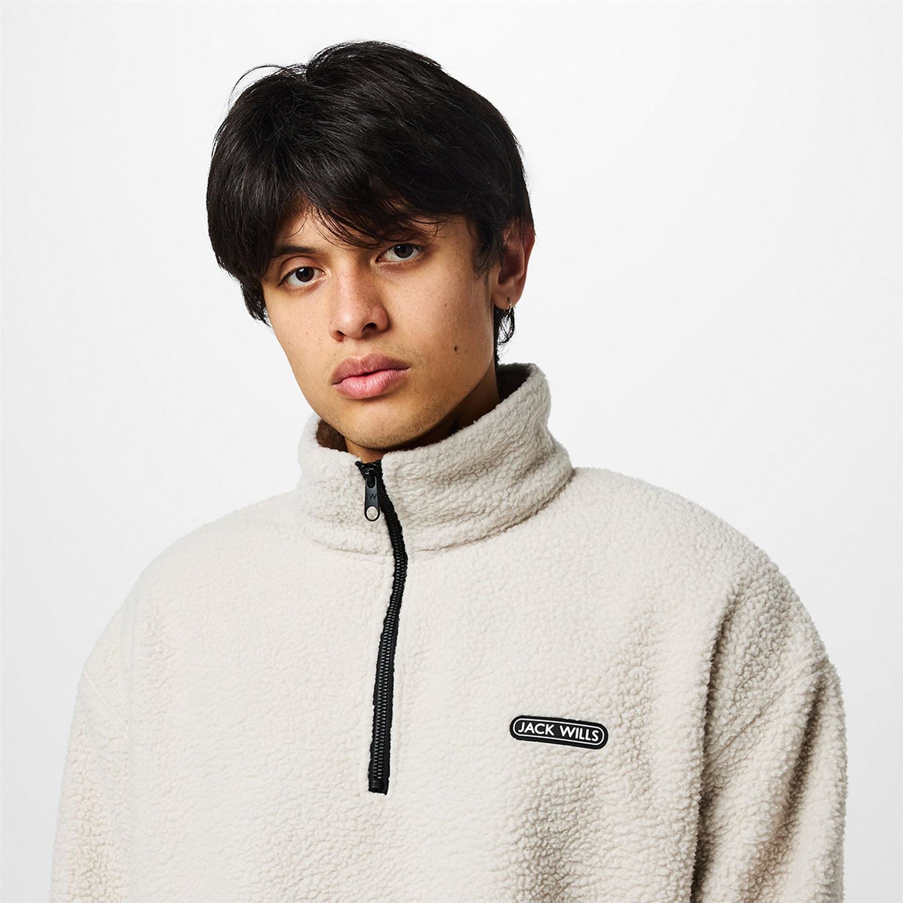 Jack Wills Polar Quarter Zip Fleece Top