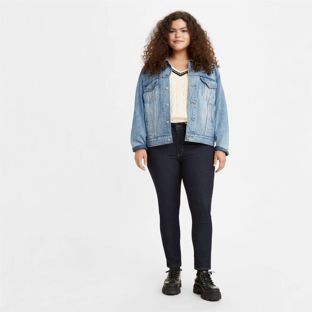 Levis 721 High Rise Cotton Stretch Skinny Jeans