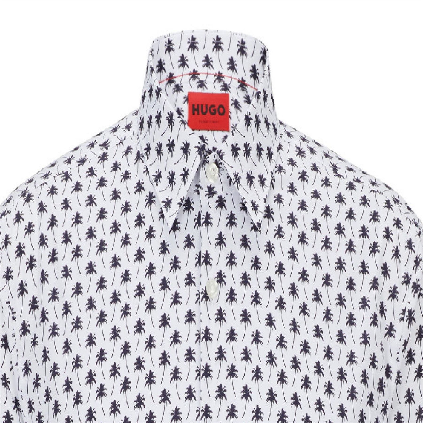 Hugo Collared Neck Long Sleeve Regular Fit Shirt