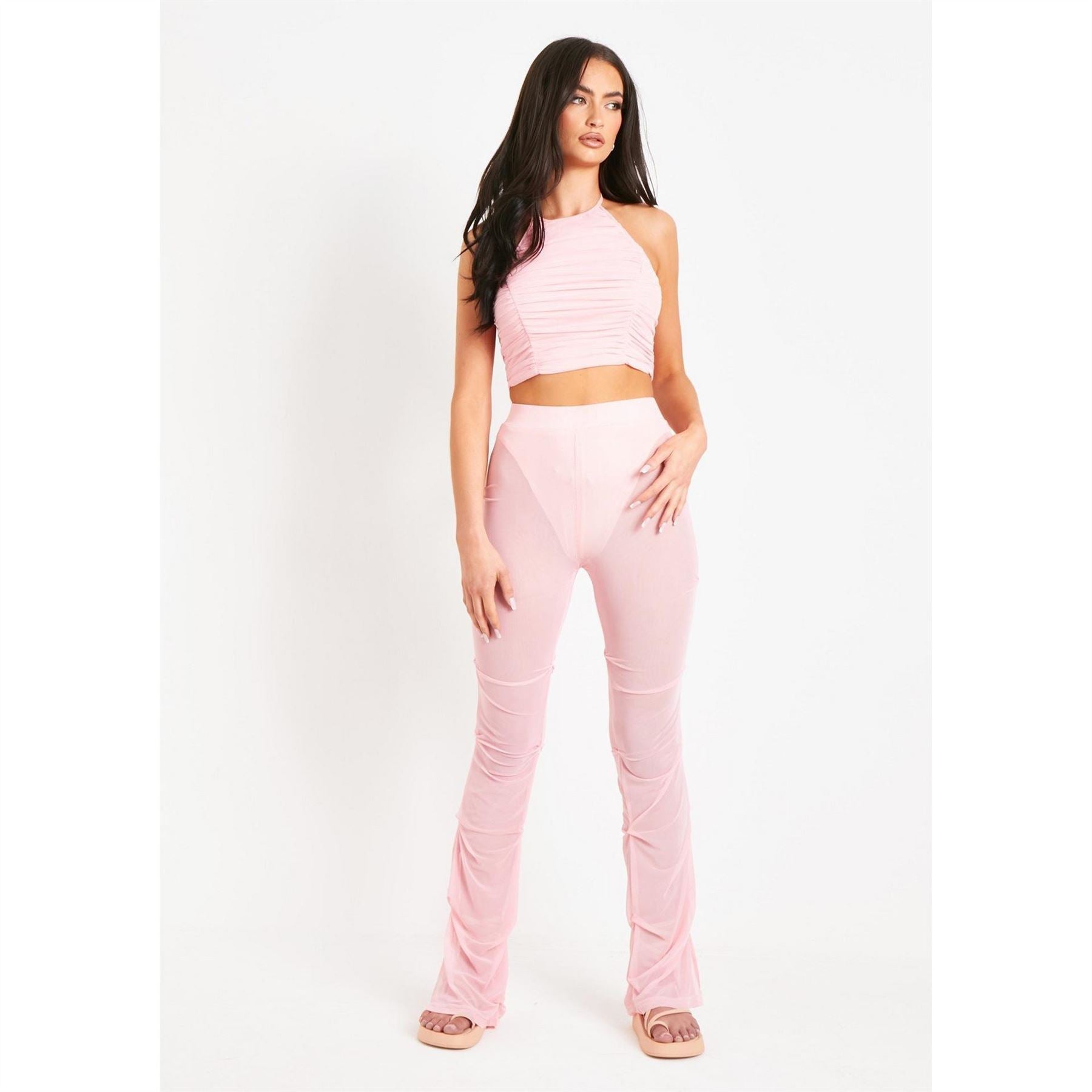 Missy Empire Tack Side Flare Trouser