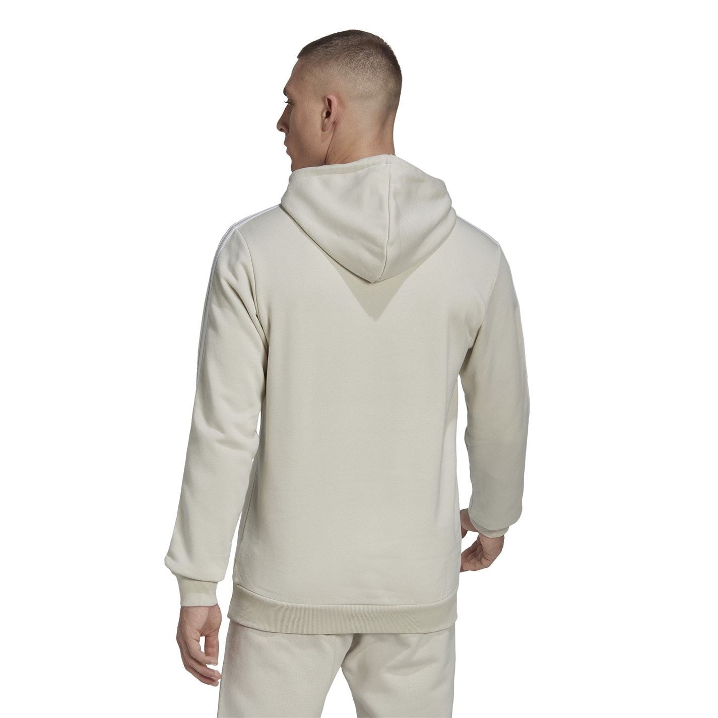 adidas Mens Fleece 3 Stripes Hoodie