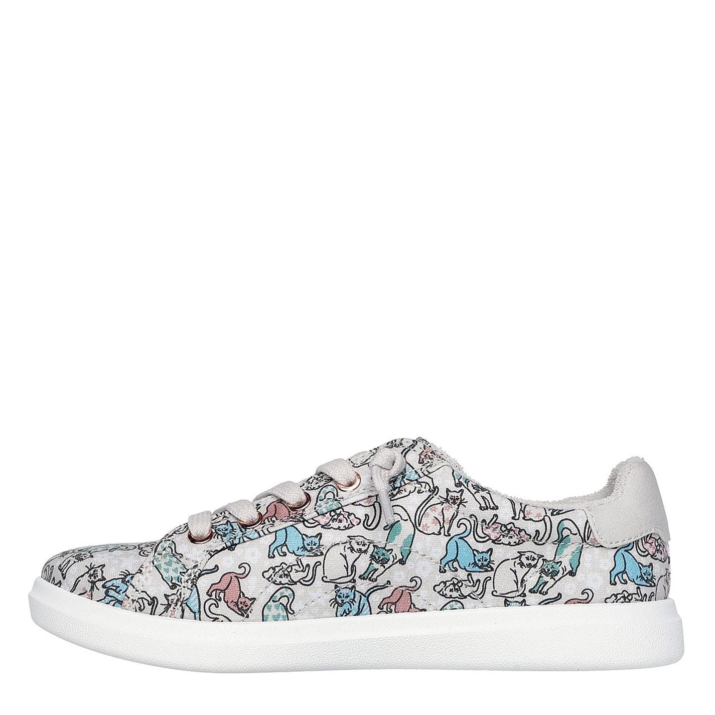 Skechers Bobs D Vine Dog Graphic Canvas Low Top Sneakers