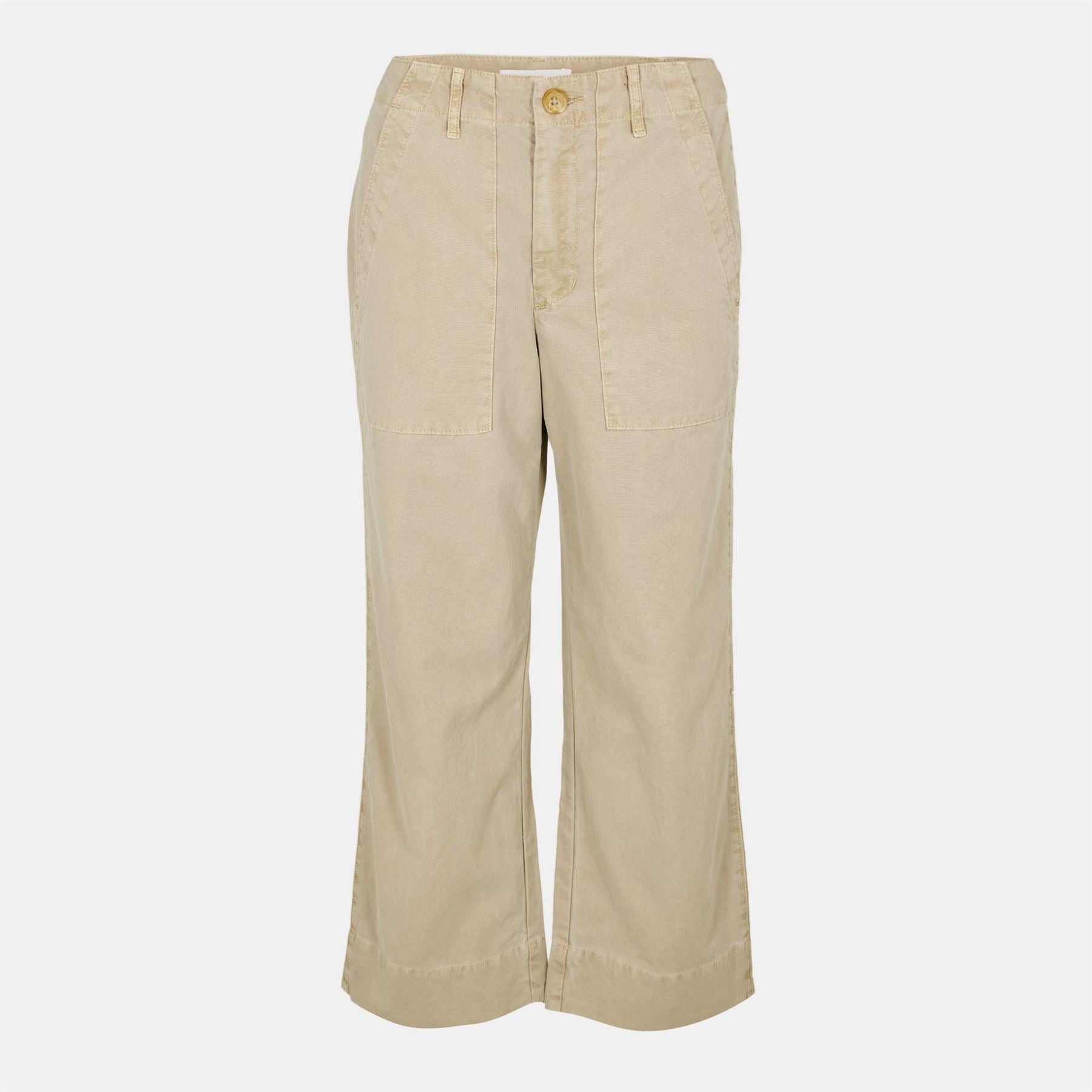 Velvet by Graham and Spencer Solid Patterned Wide Leg Roll Up Cuff Pants