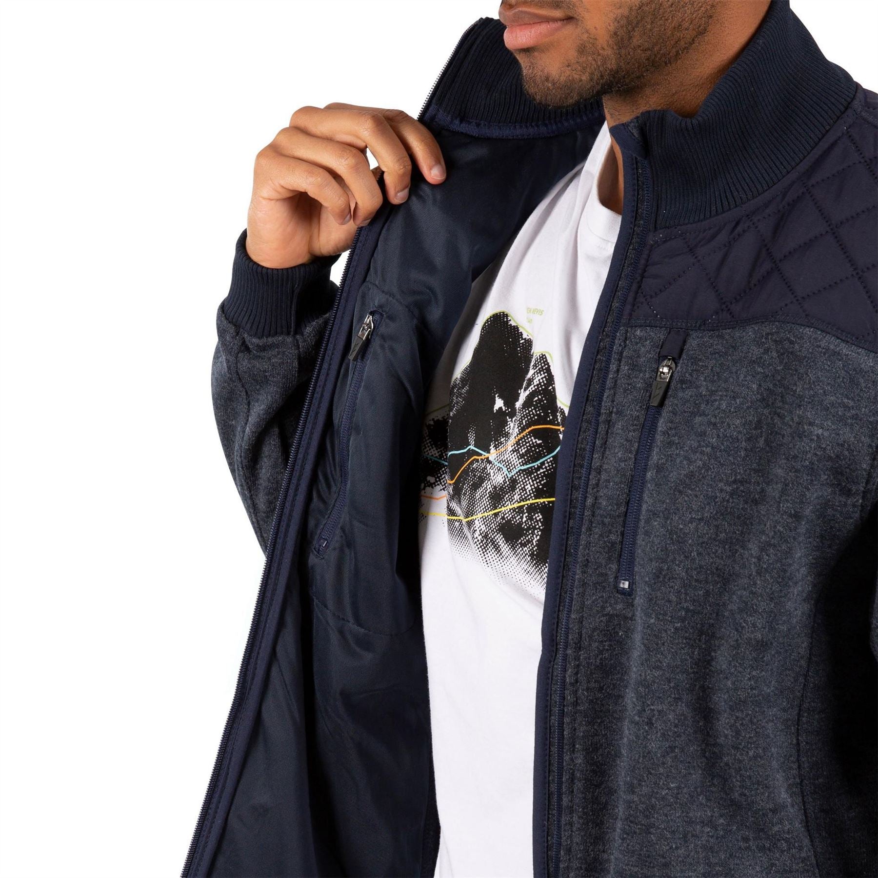 Trespass Funnel Neck Regular Fit Fleece Sweatshirt