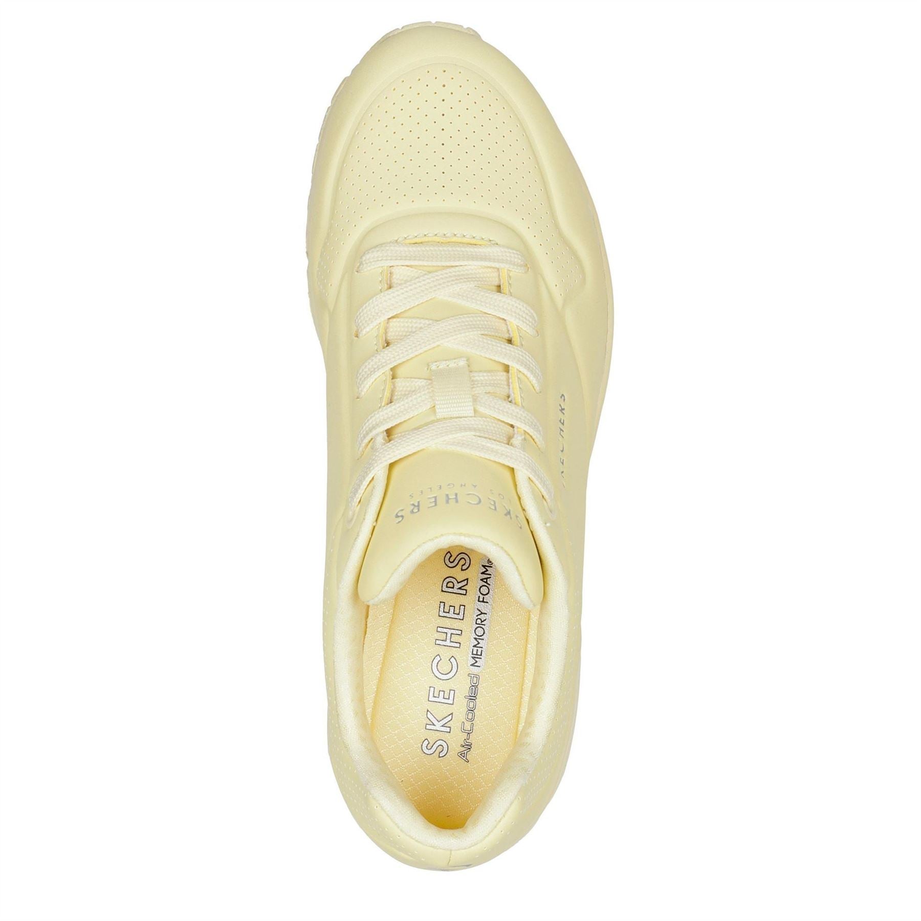 Skechers Womens Pastel Durabuck Lace Up Fash Low Top Trainers