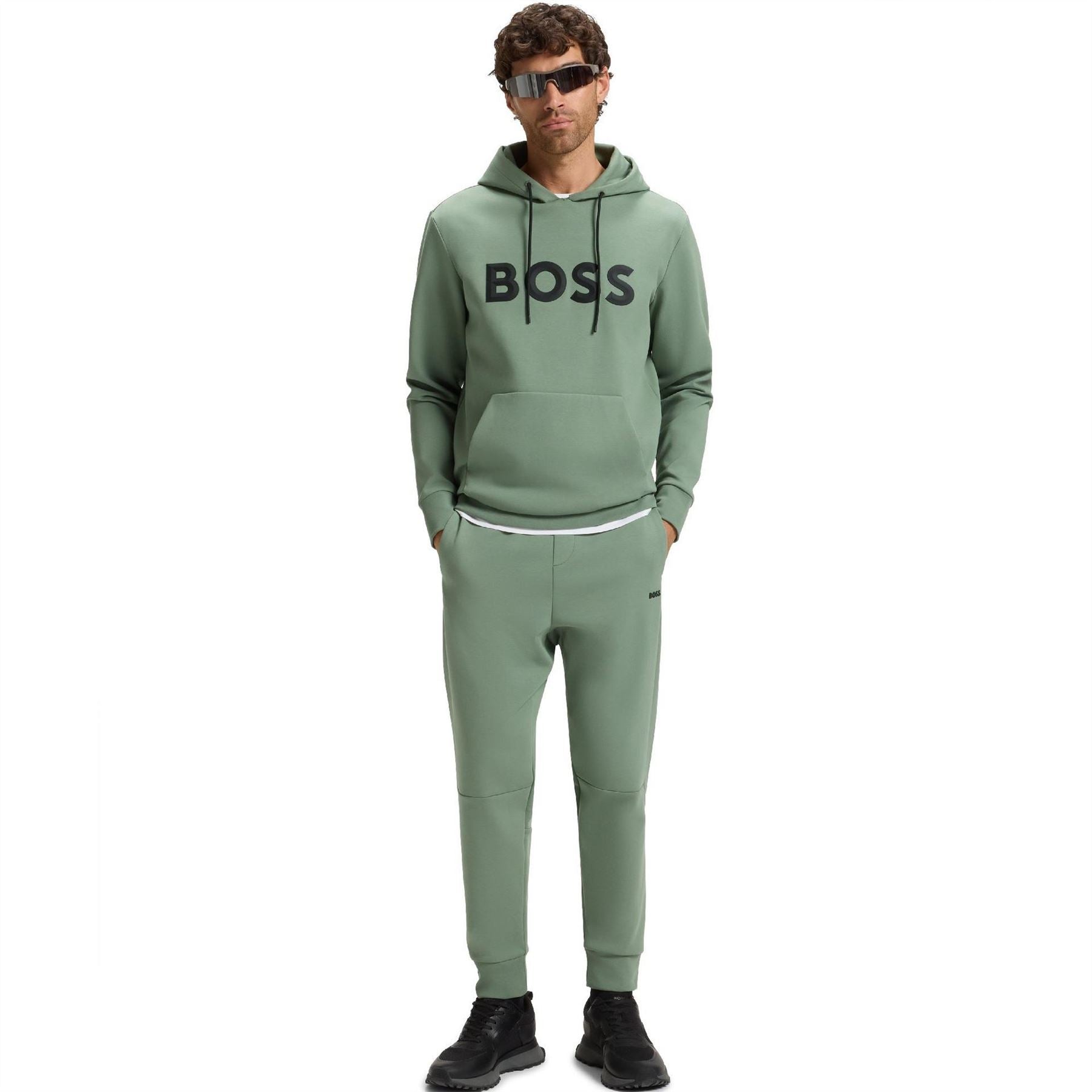 Boss BOSS GREEN Long Sleeve Hoodie   Performance Fabric with Natural Stretch