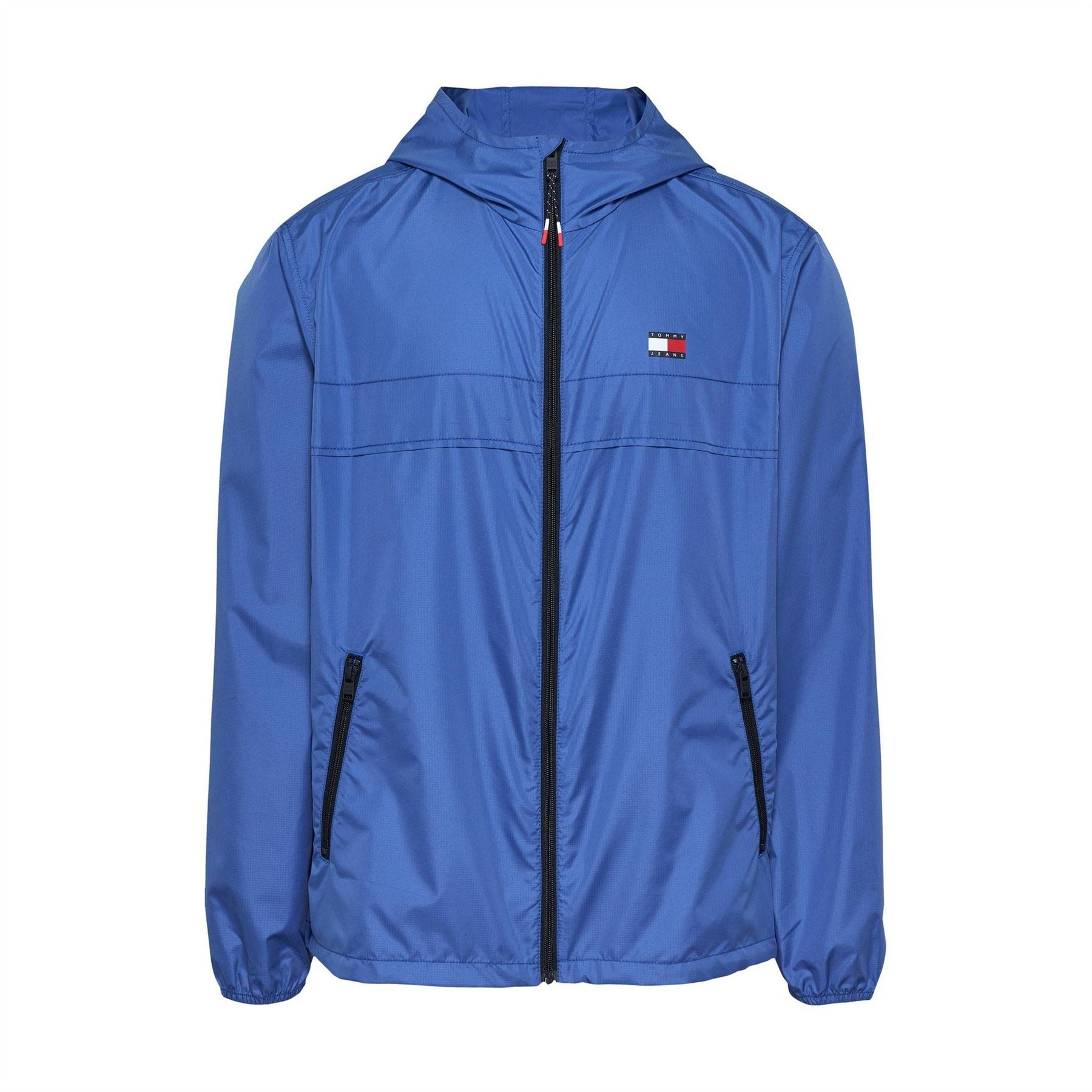 Tommy Jeans Hooded Relaxed Fit Windbreaker with Zipped Pocket