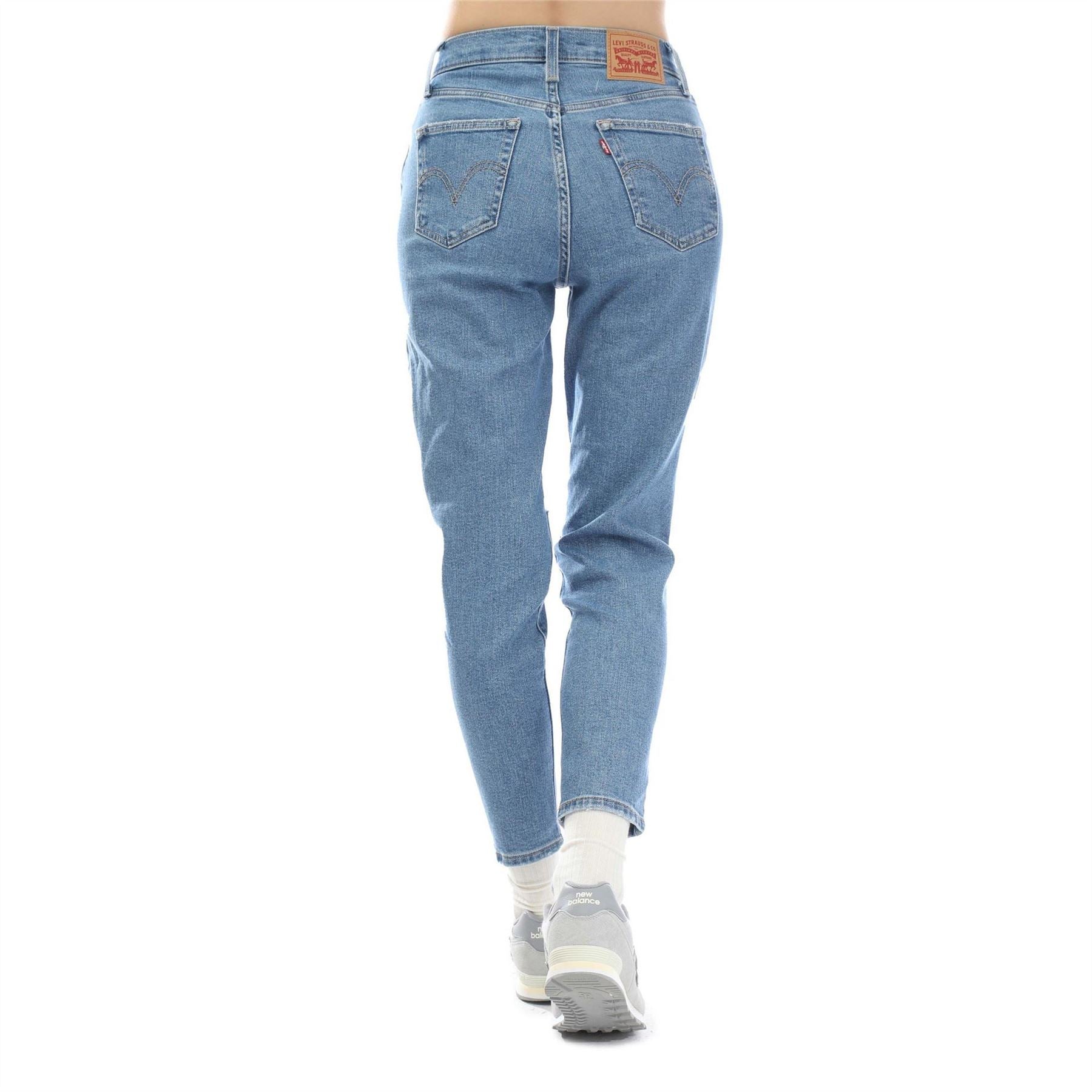 Levis High Waisted Mom Straight Leg Jeans