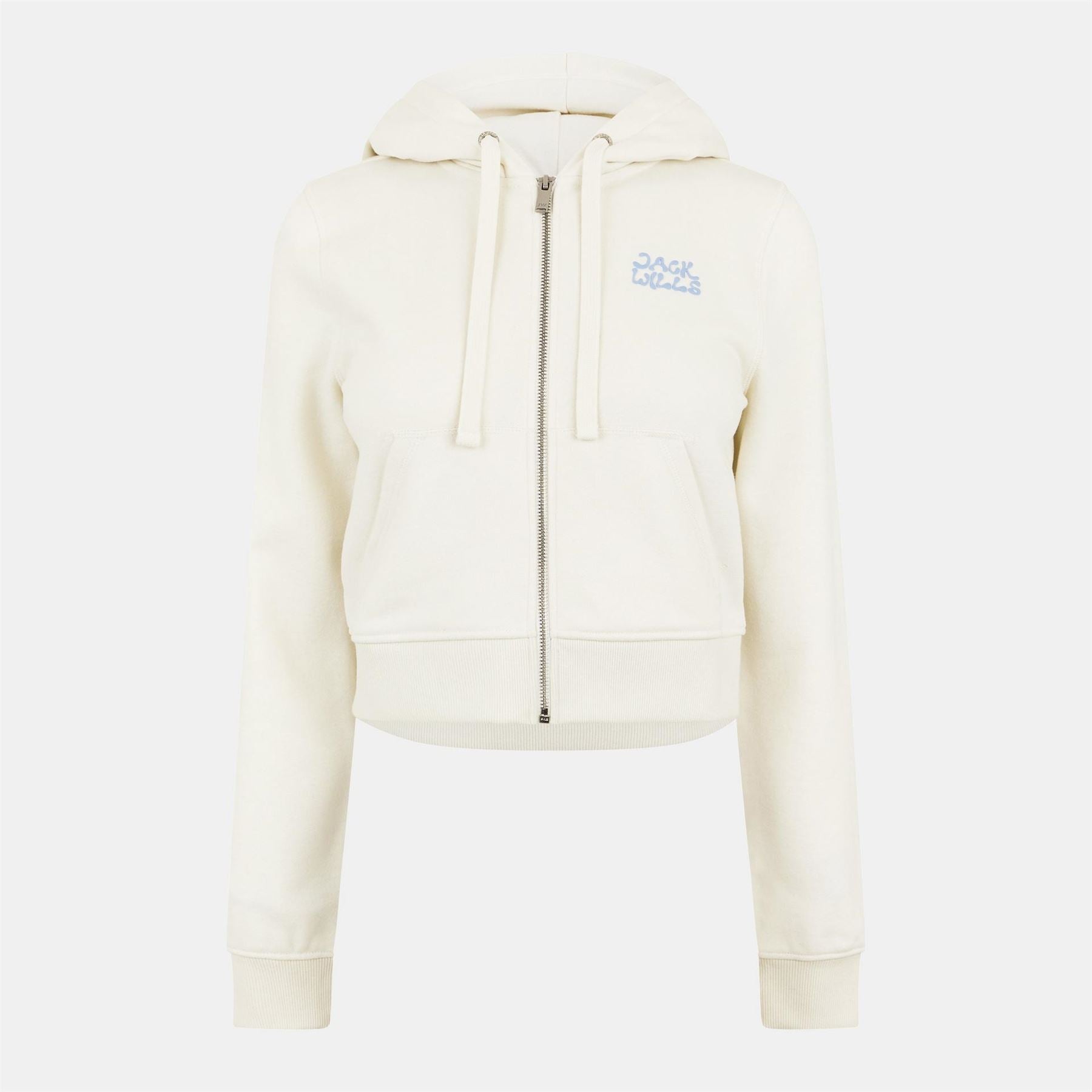 Jack Wills Slim Fit Cropped Hooded Sweatshirt