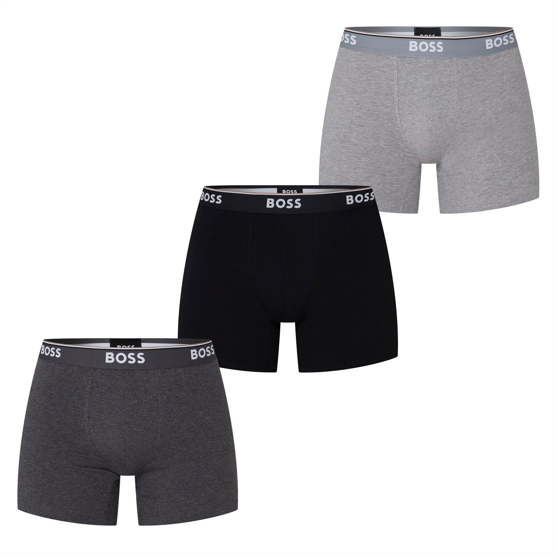 Boss Bodywear 3 Pack Boxer Briefs with Logo Detail