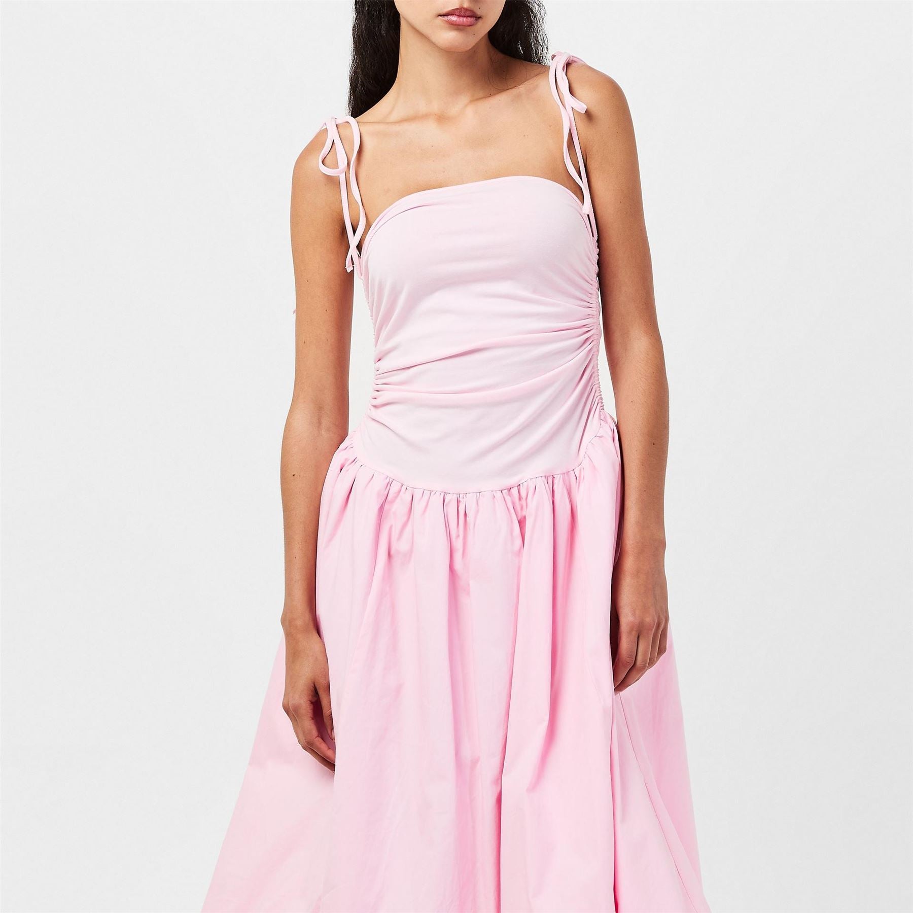 AmyLynn Amy Lynn Alexa Shoulder Tie Ultra Mini Peplum Dress