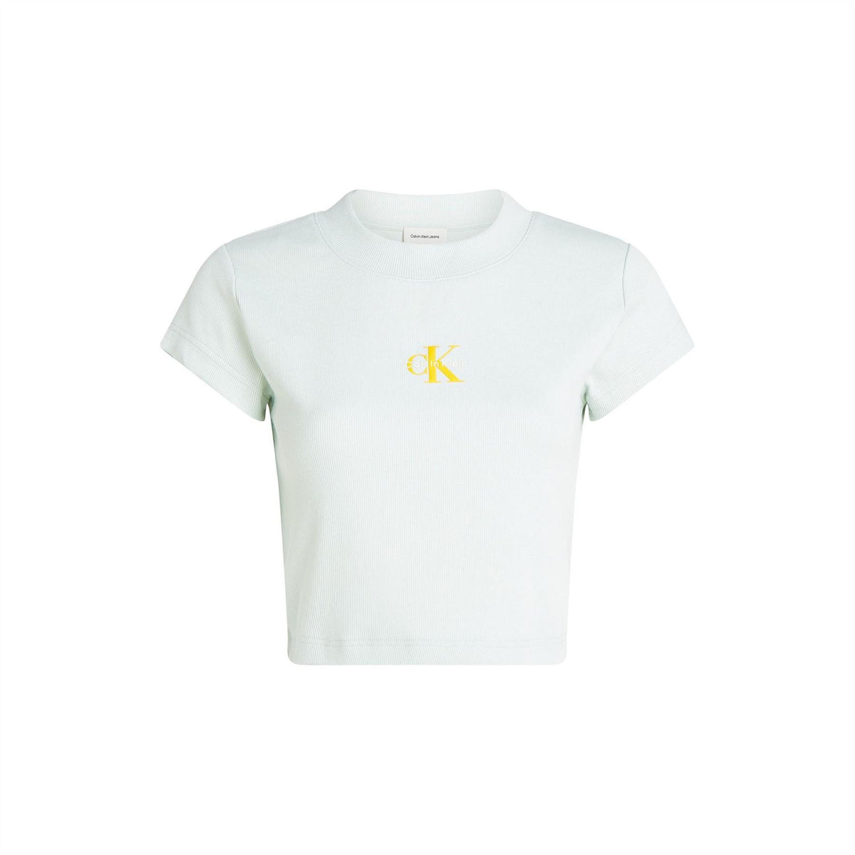 Calvin Klein Jeans Cropped Slim Fit Crew Neck T-Shirt