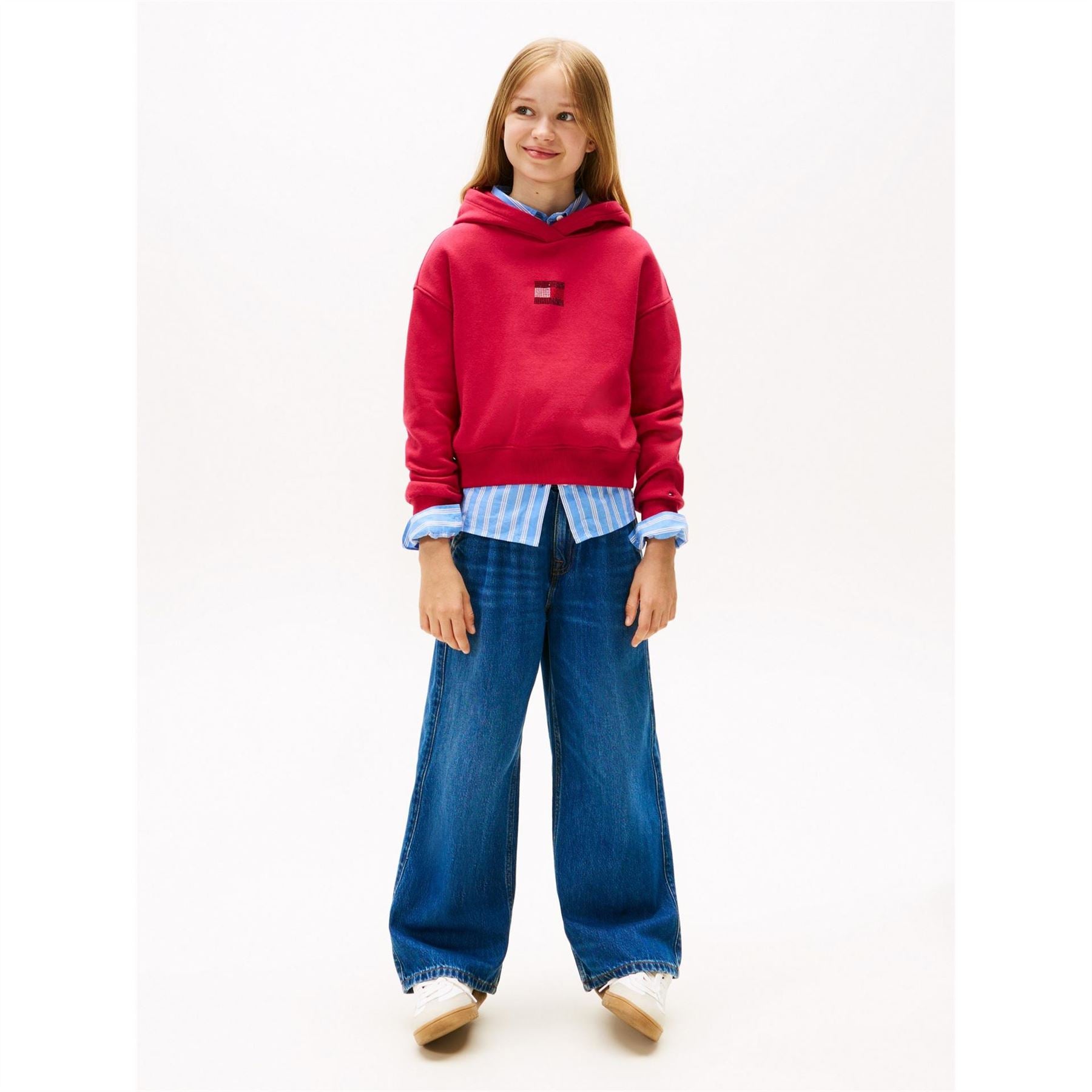 Tommy Hilfiger Diamante Long Sleeve Regular Fit Top