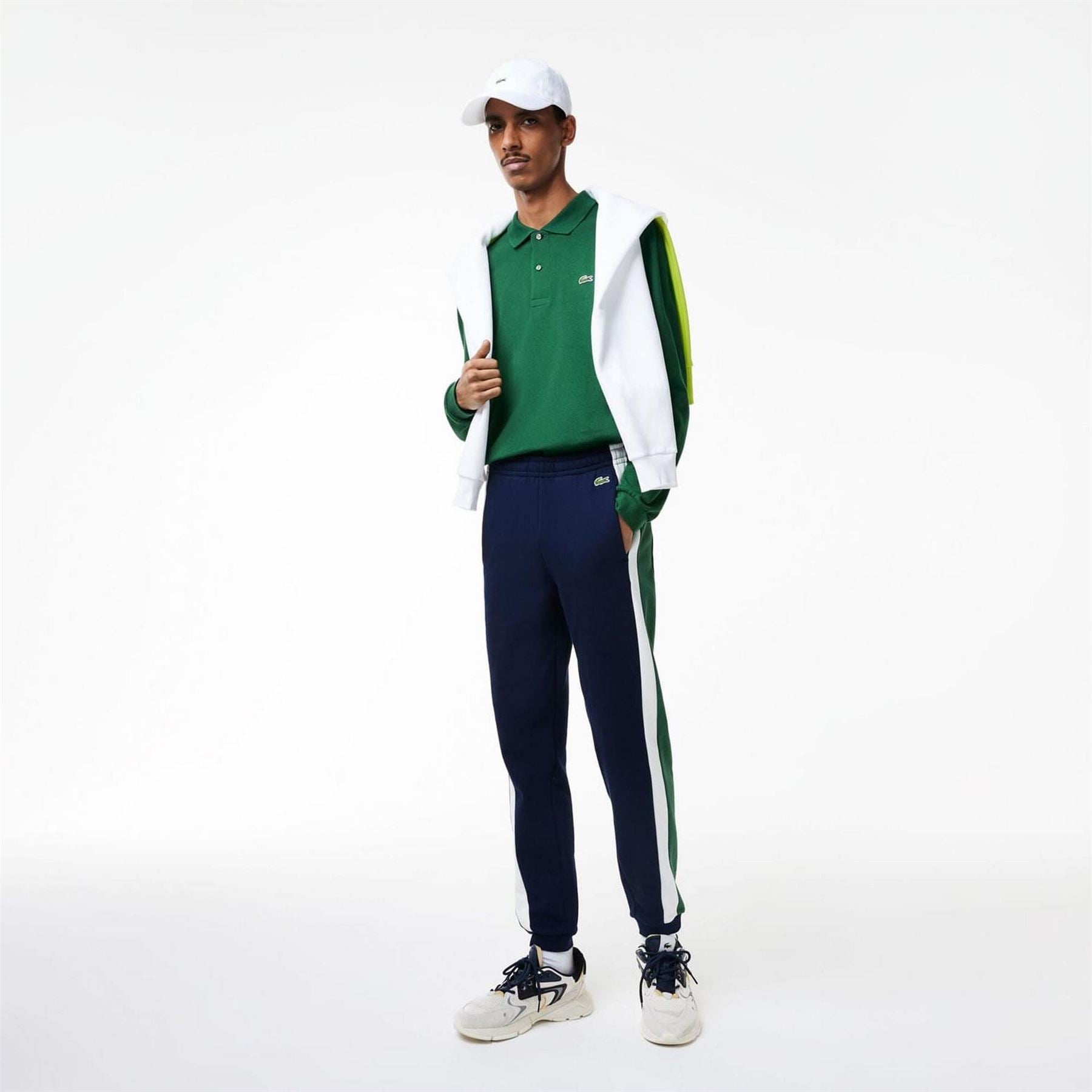 Lacoste Fleece Cut  And  Sewn Training Joggers