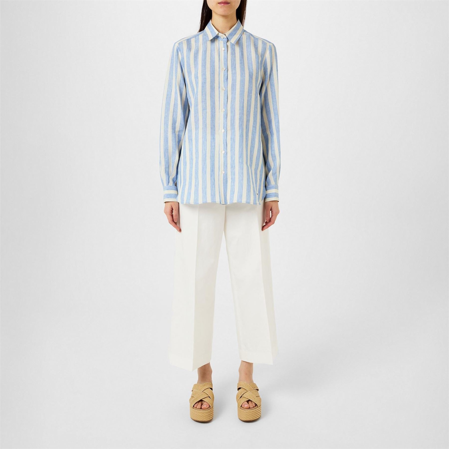 Weekend Max Mara Mmw Lari Long Sleeve Patterned Shirt