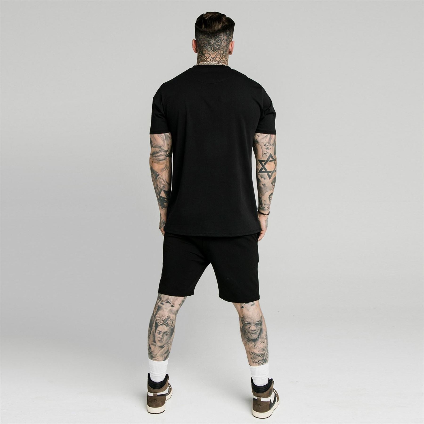 SikSilk Logo Jersey Jogger Shorts