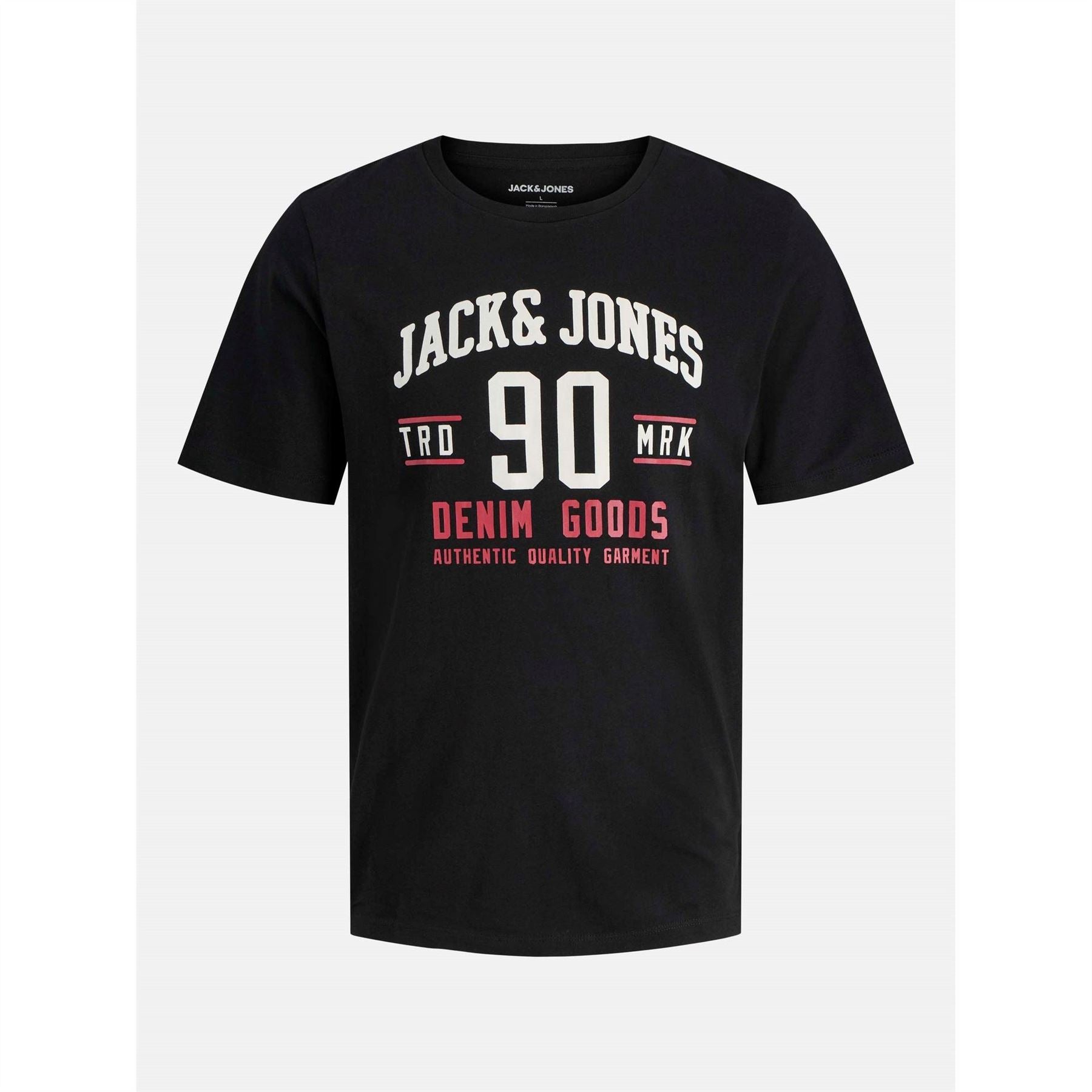 Jack and Jones Mens Ethan 3 Pack Short Sleeve T-Shirt