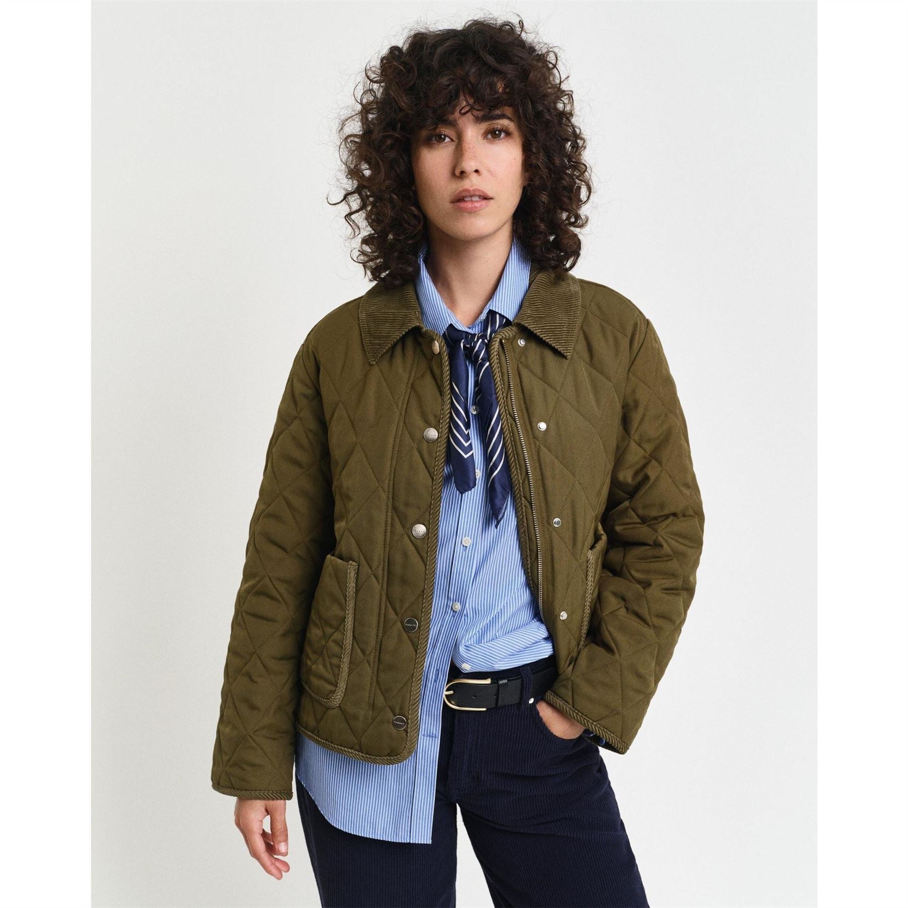 Gant Cord Detailed Relaxed Fit Short Jacket