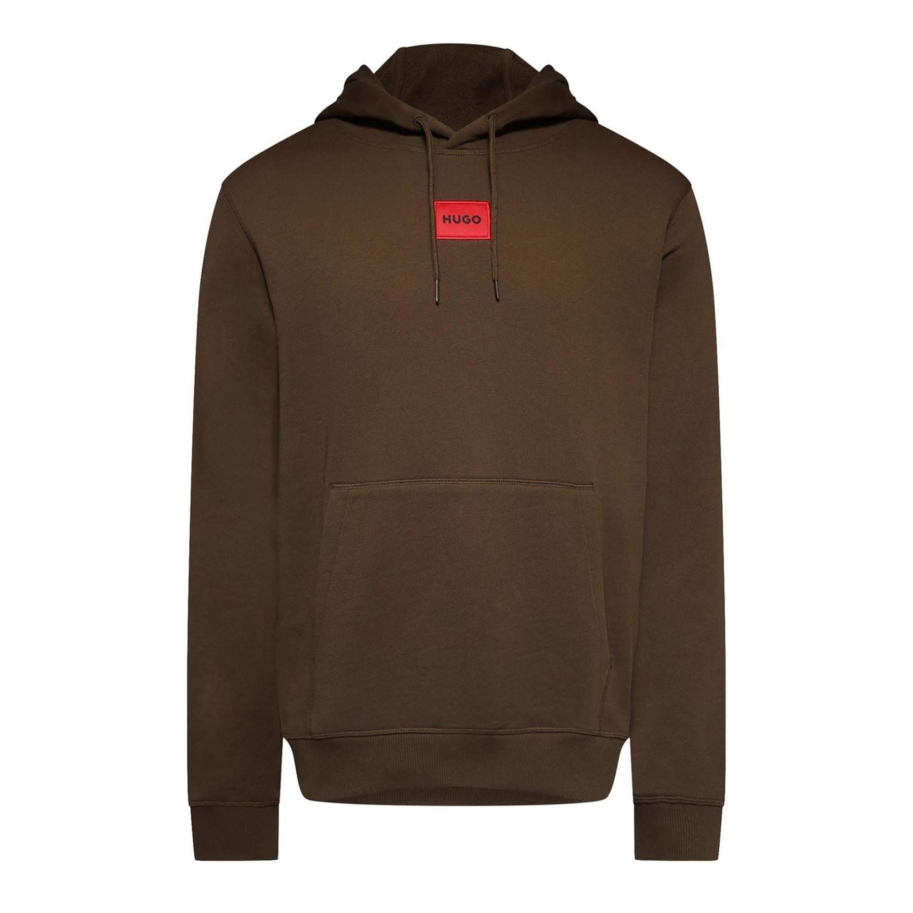 Hugo Cotton Terry Hoodie With Logo Label