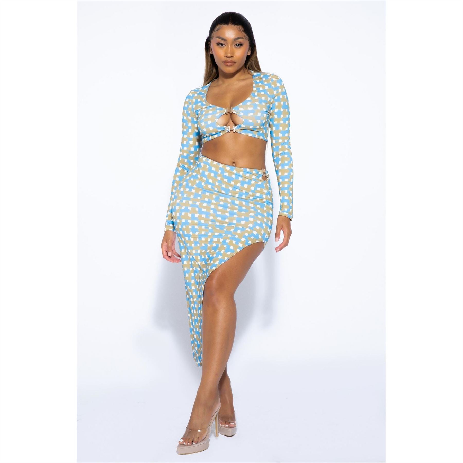 Honeyz Slit Bodycon Skirt