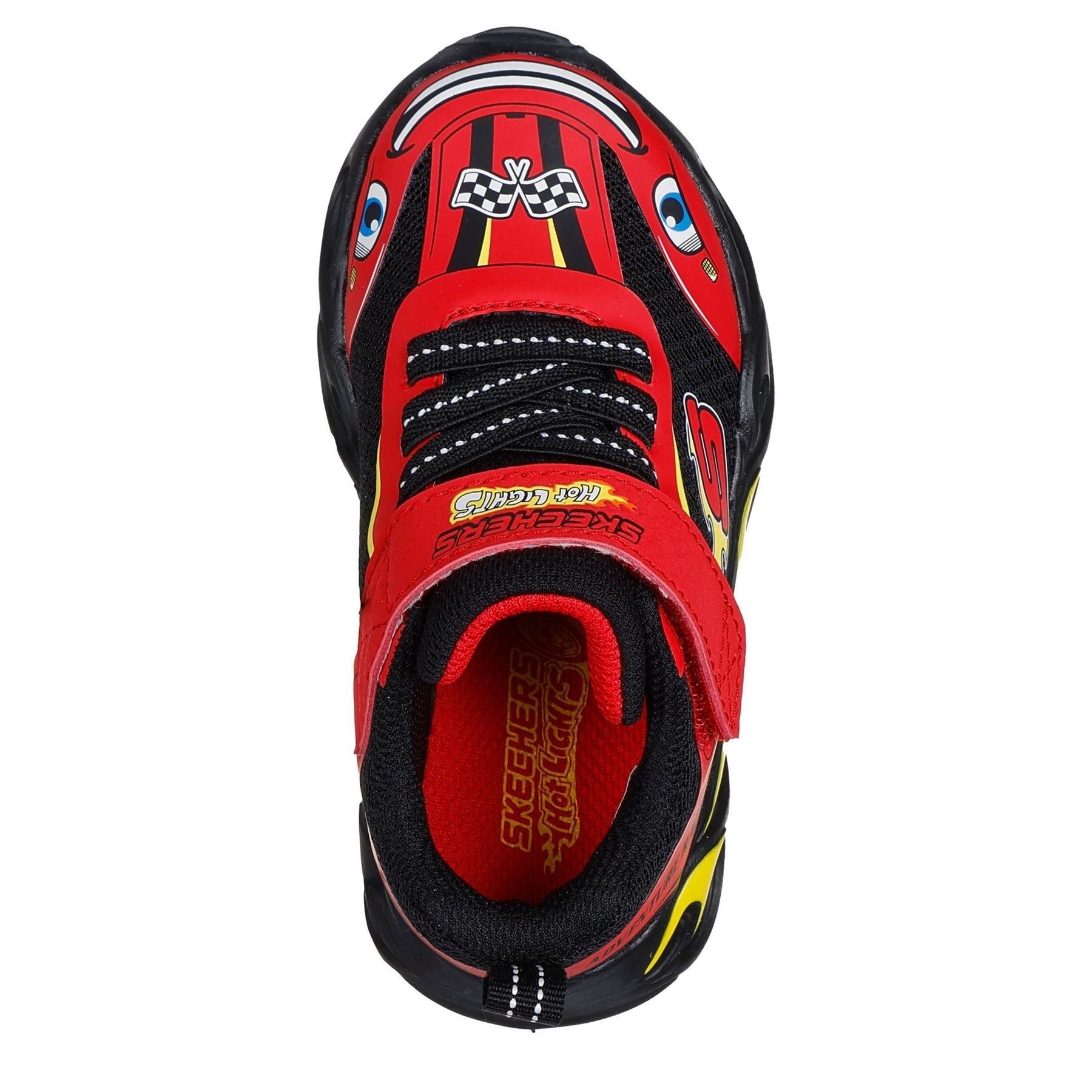 Skechers Lights Thematic Gore  And  Strap Sn Slip On Trainers Unisex Kids