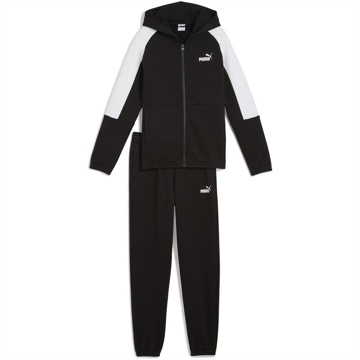 Puma Kids Esslock Hooded Full Zip Fleece Tracksuit