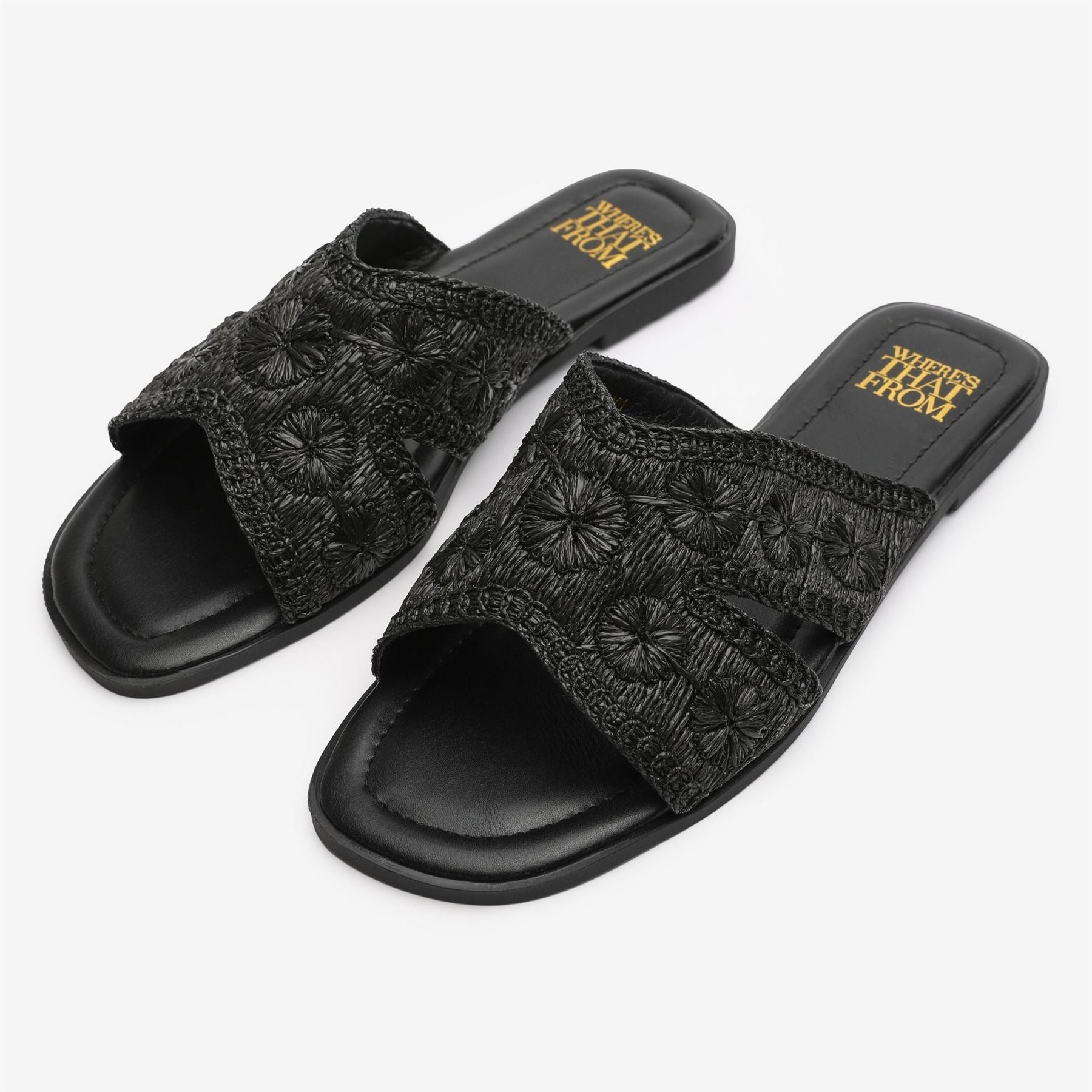 Wheres That From Wheres Sliders Flat Sandals