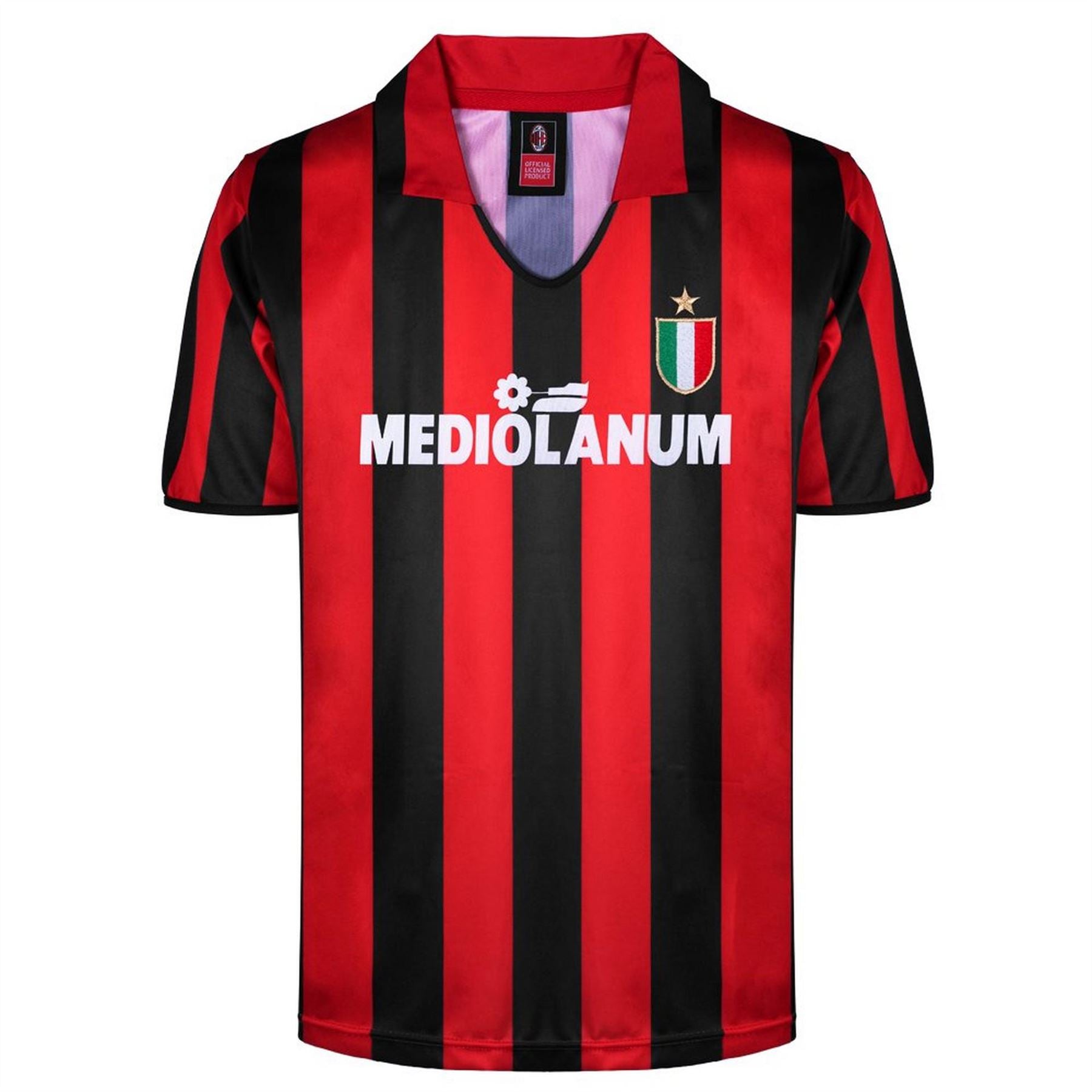 Score Draw Ac Milan Home Shirt 1998 1999 Adults
