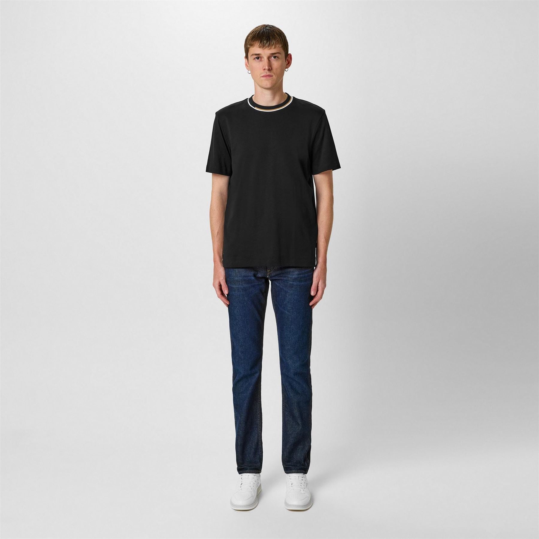 Boss Thompson Cotton Crew Neck Short Sleeve T Shirt
