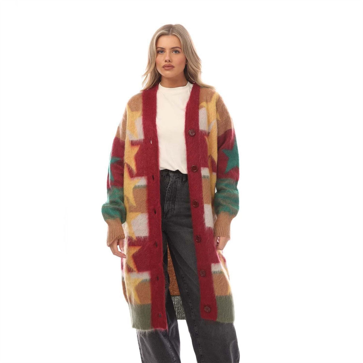 Palm Angels Knitted Long Cardigan
