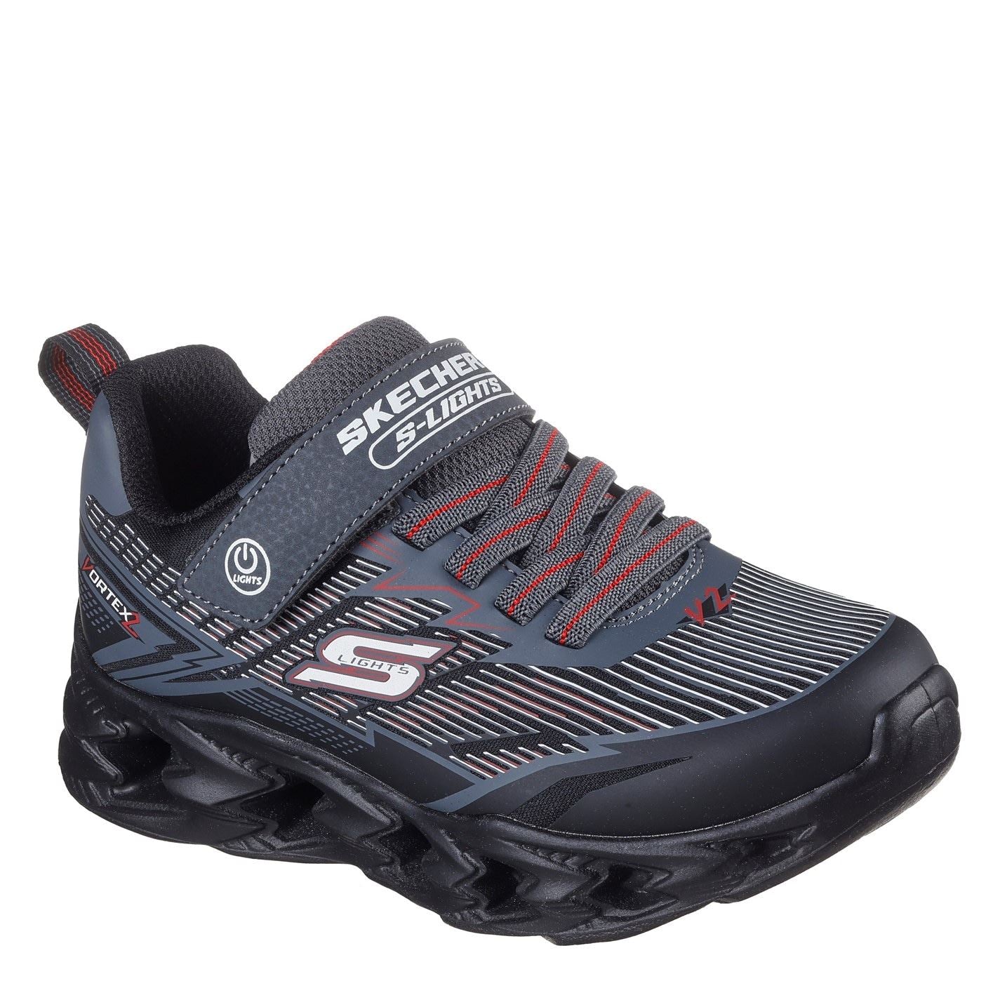 Skechers Lighted Gore  And  Strap Sneaker W 3d P Light Up Trainers Boys