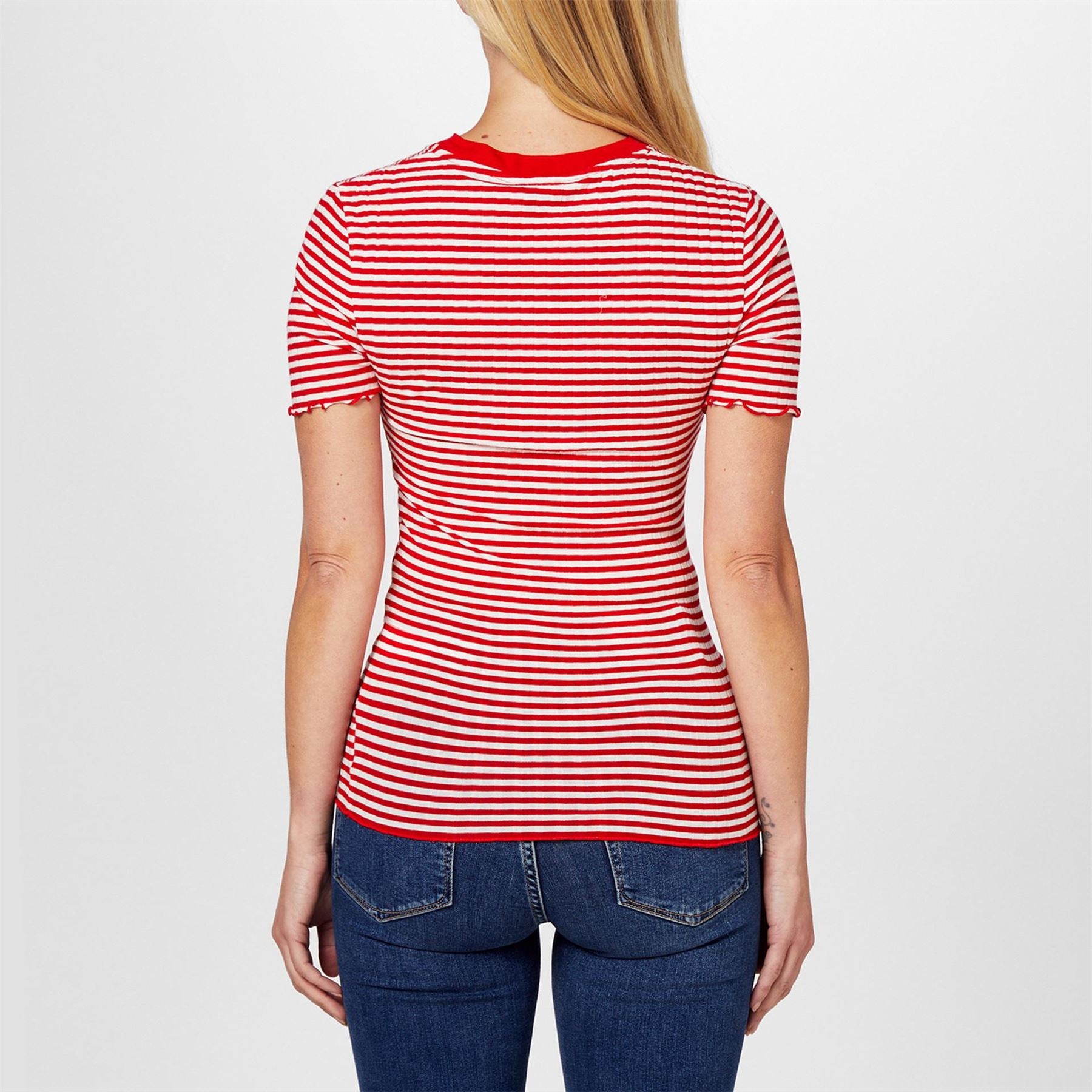 Tommy Hilfiger Striped Slim Fit Crew Neck T-Shirt