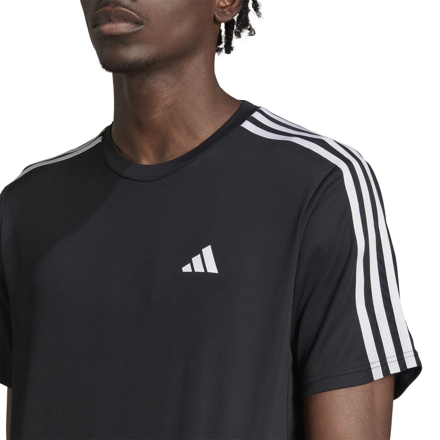 adidas Mens 3 Stripe Essentials Training T-Shirt