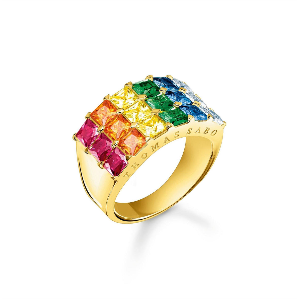 Thomas Sabo Ruby Sapphire Emerald Ring