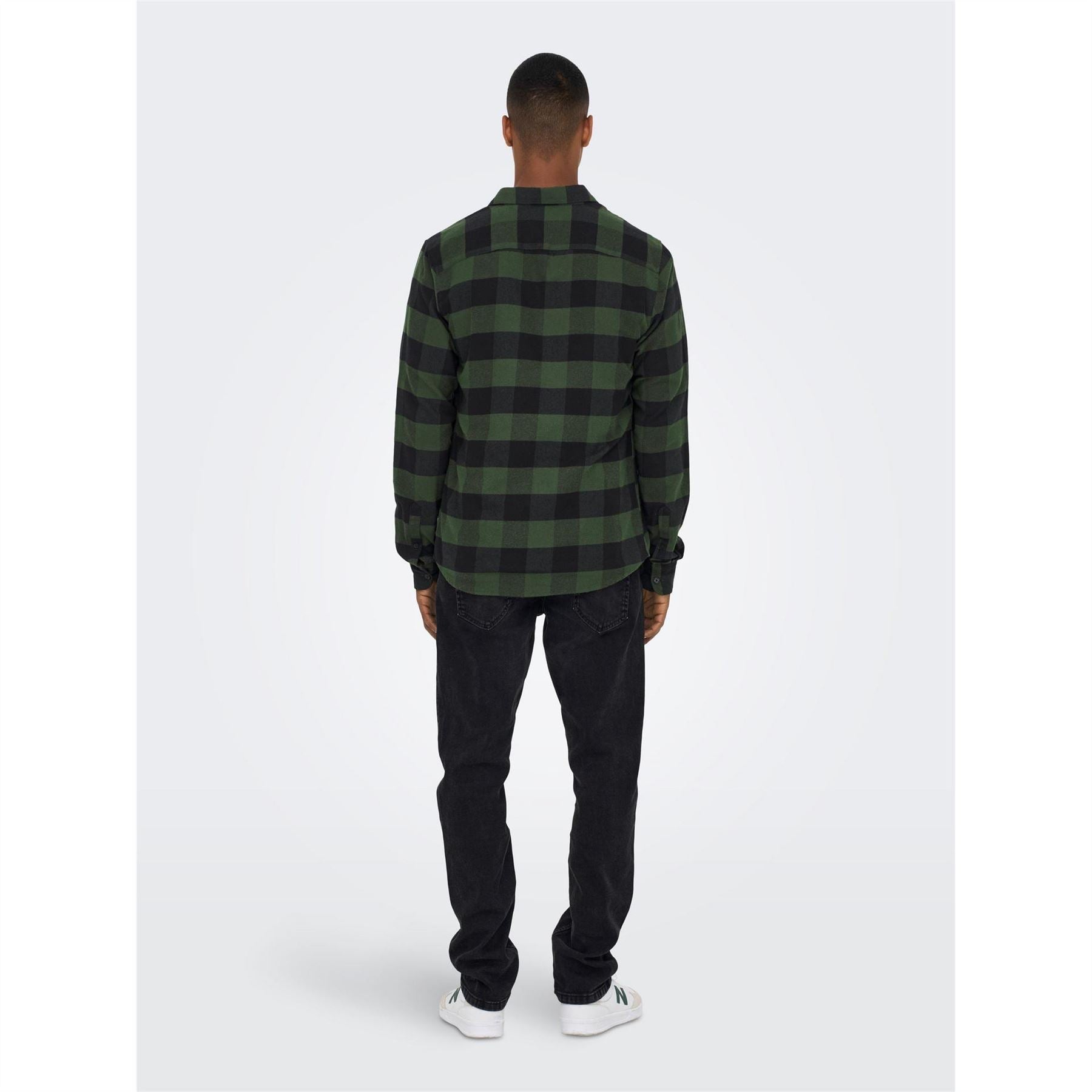 Only and Sons Long Sleeve Check Patterned Shirt