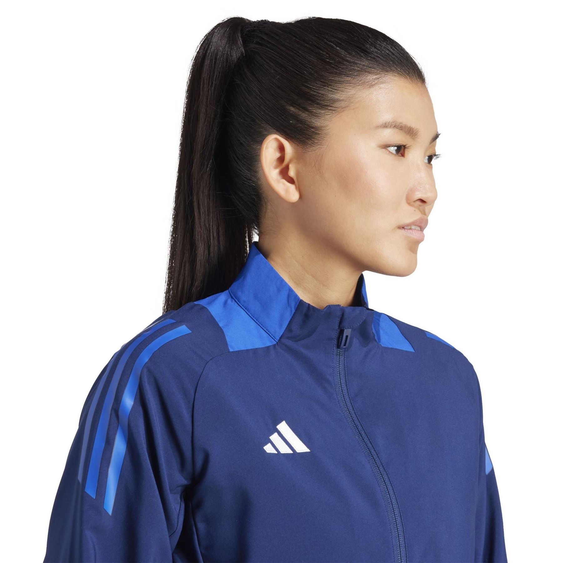 adidas Tiro24 Funnel Neck High Collar Long Sleeve Athletic Top