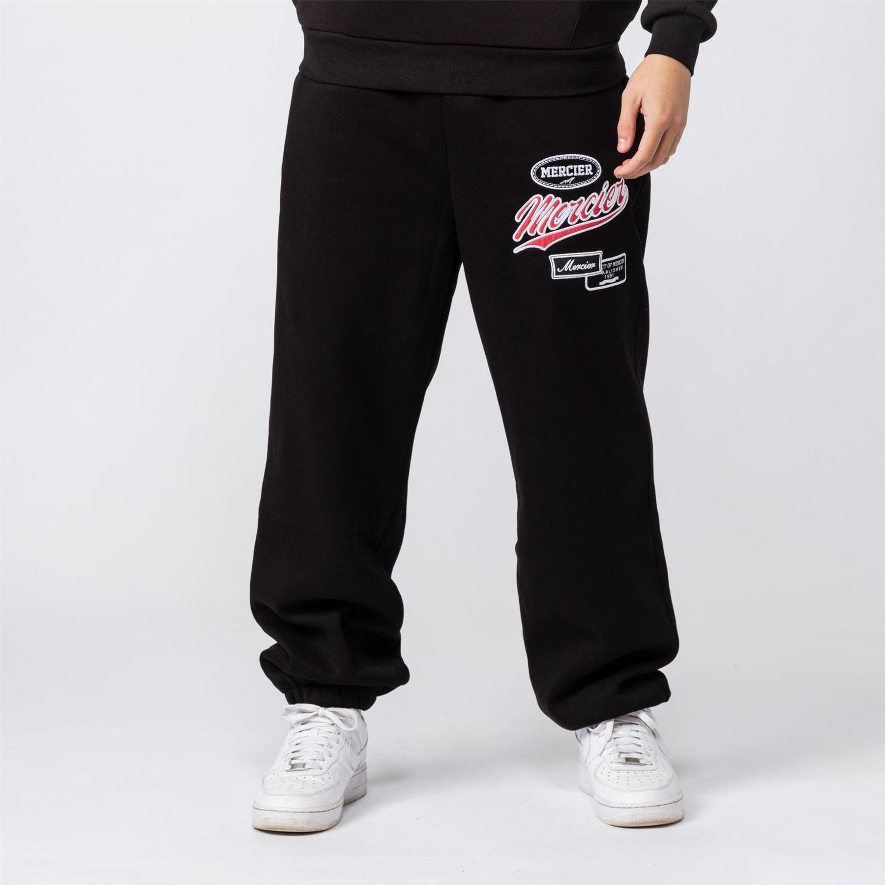 Mercier Badge Wordmark Solid Patterned Joggers