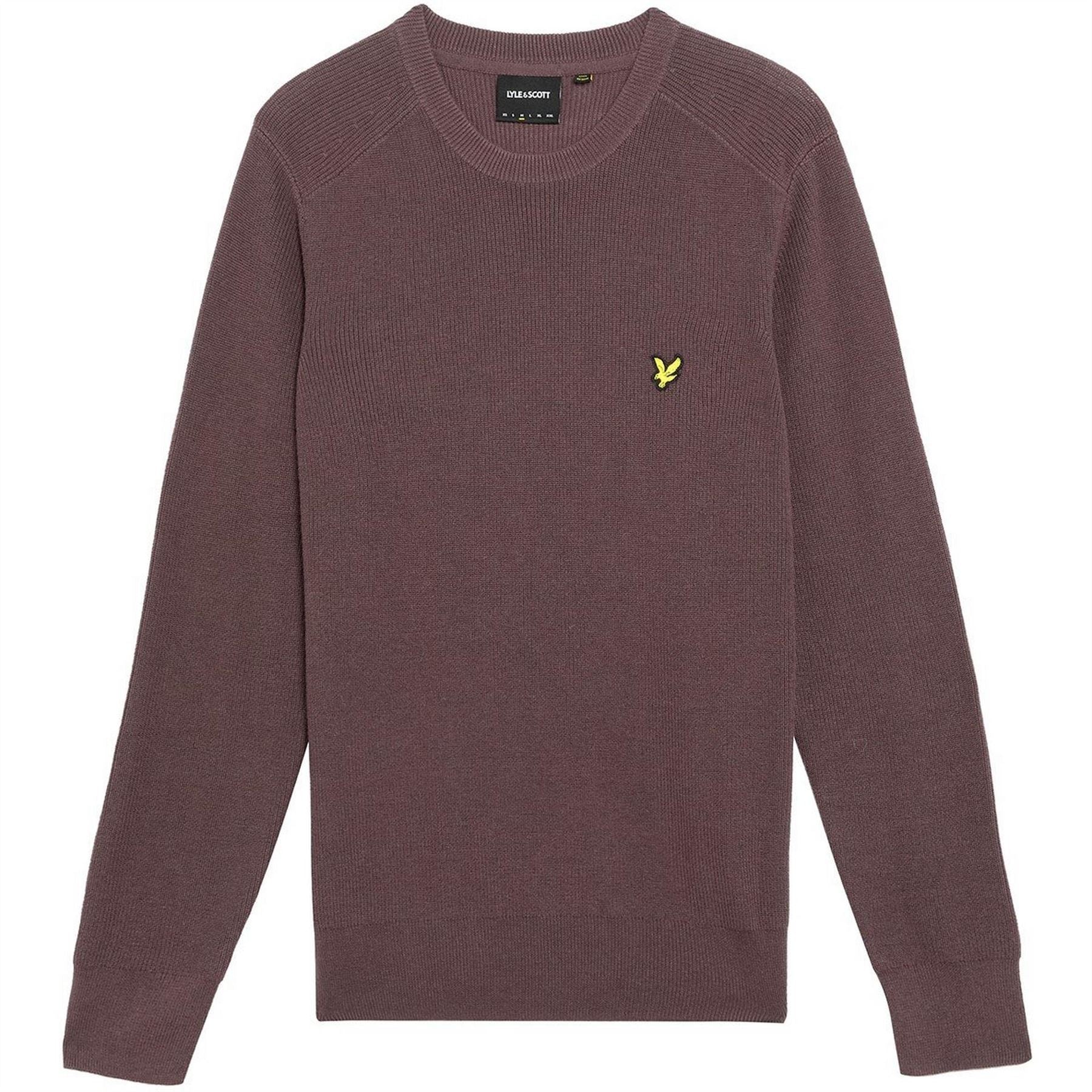 Lyle and Scott Ribbed Crew Neck Raglan Sleeve Sweater